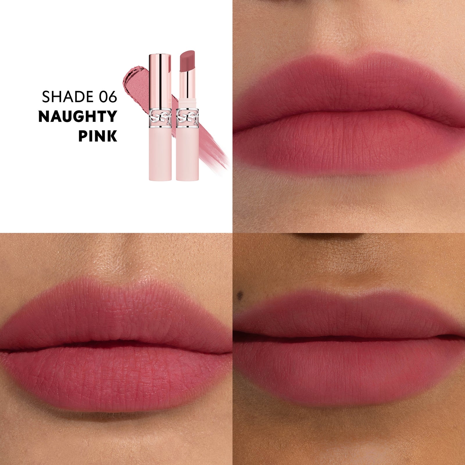 YSL Lovenude Lip Blusher (Various Shades) - Naughty Pink #06 2