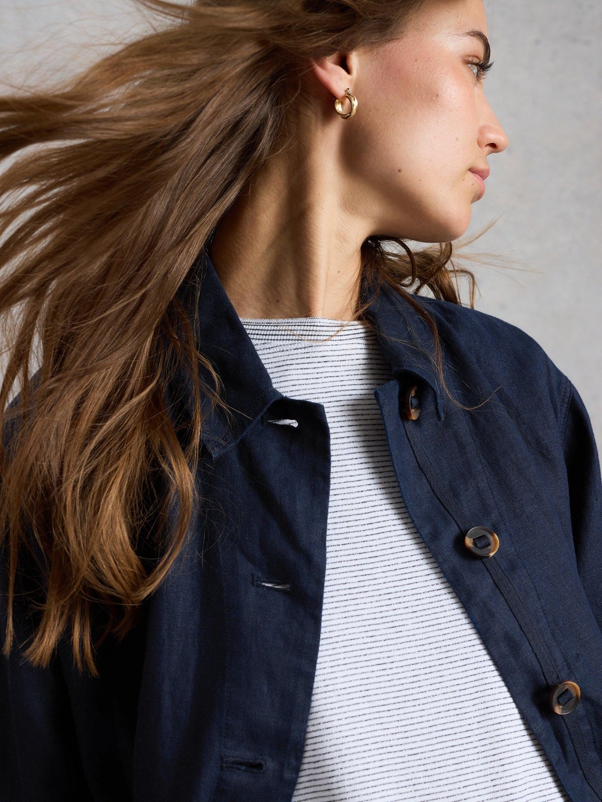 Leinenjacke Isabel - 48