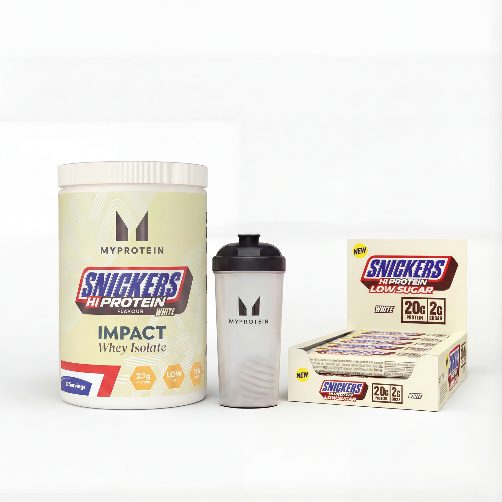 Myprotein UK MyProtein SNICKERS® White Isolate Bundle - Snickers White HiProtein Bar - 500G - 15servings