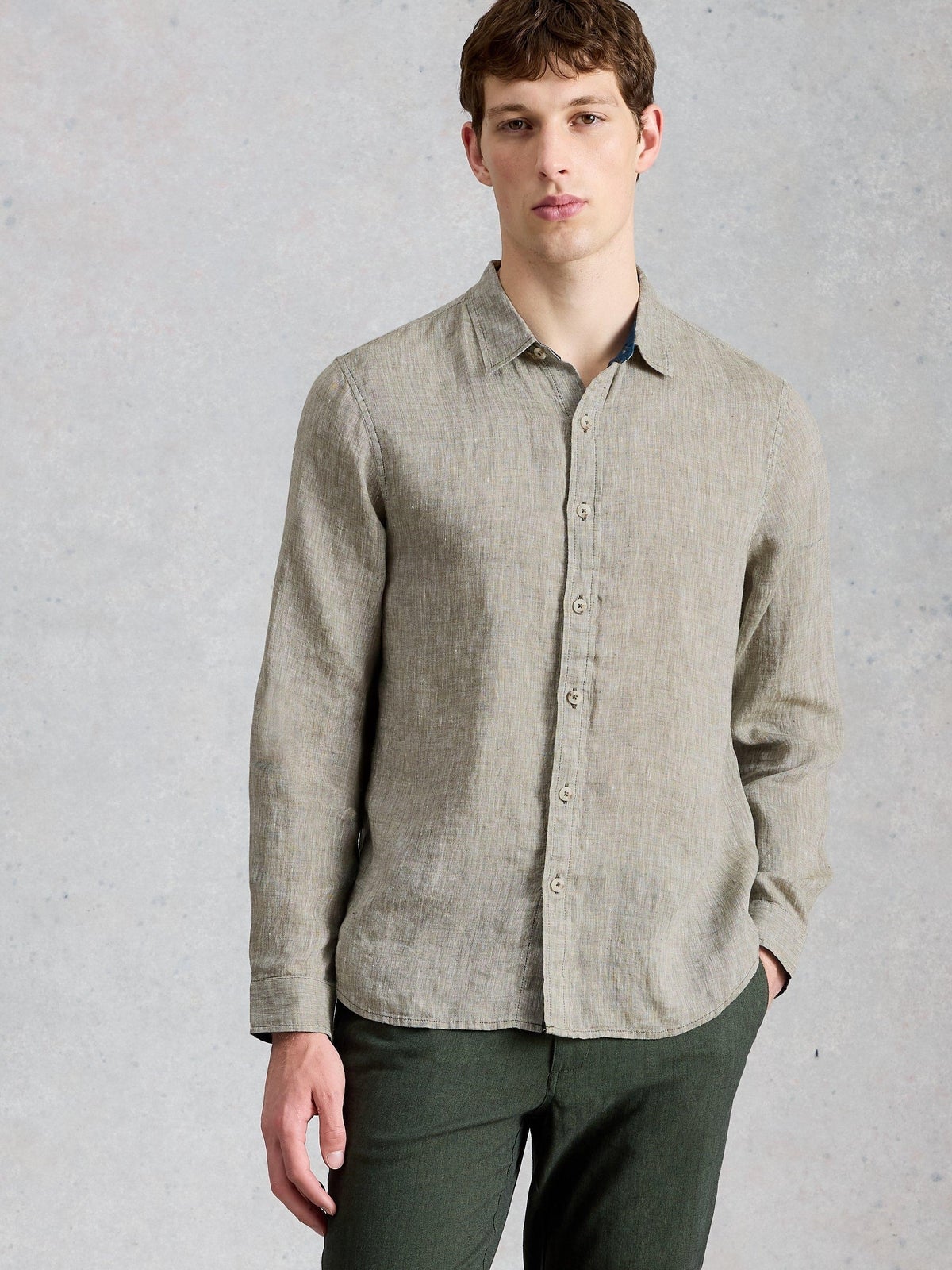 Leinenhemd Keswick Langarm - XL