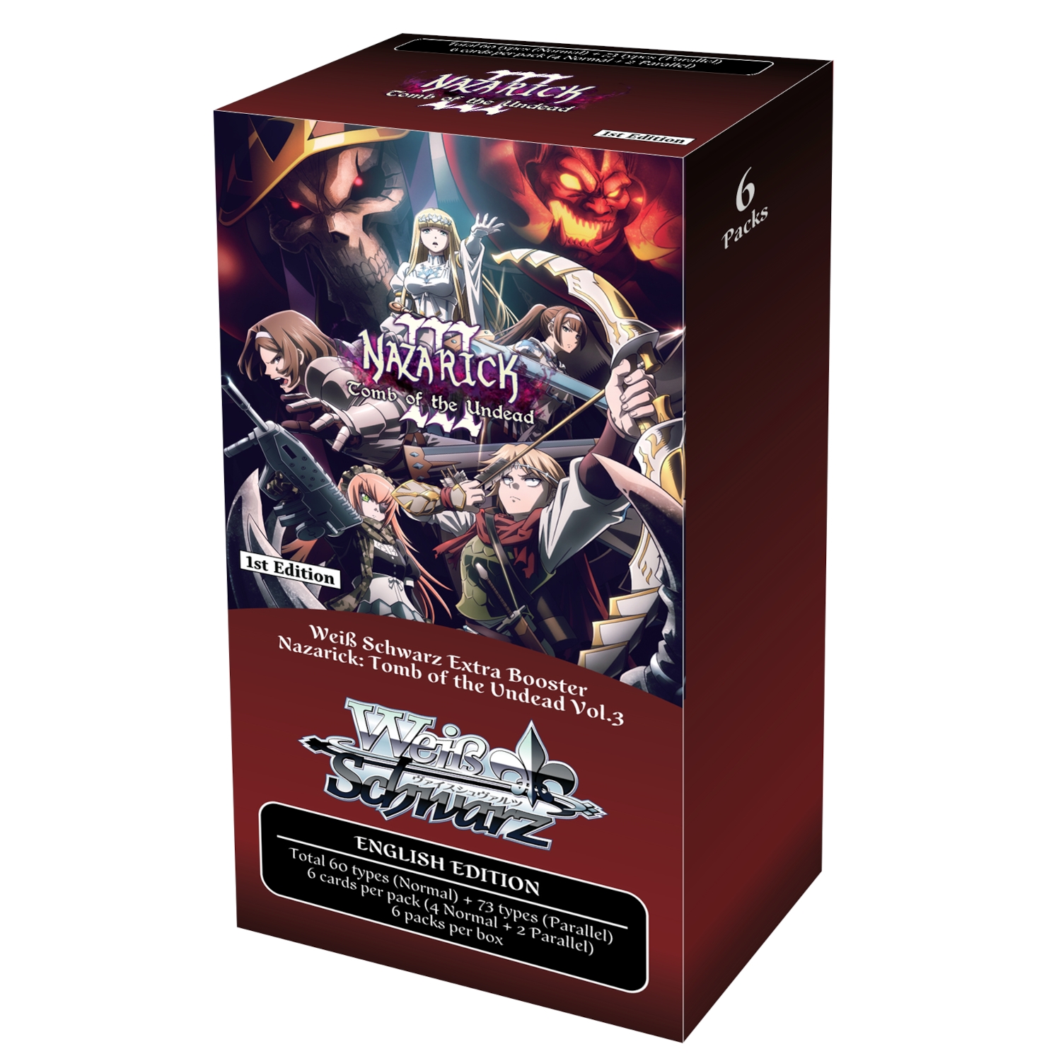 Weiß Schwarz Trading Card Game Extra Booster Box: Nazarick: Tomb of the Undead Vol.3 (6 Packs)