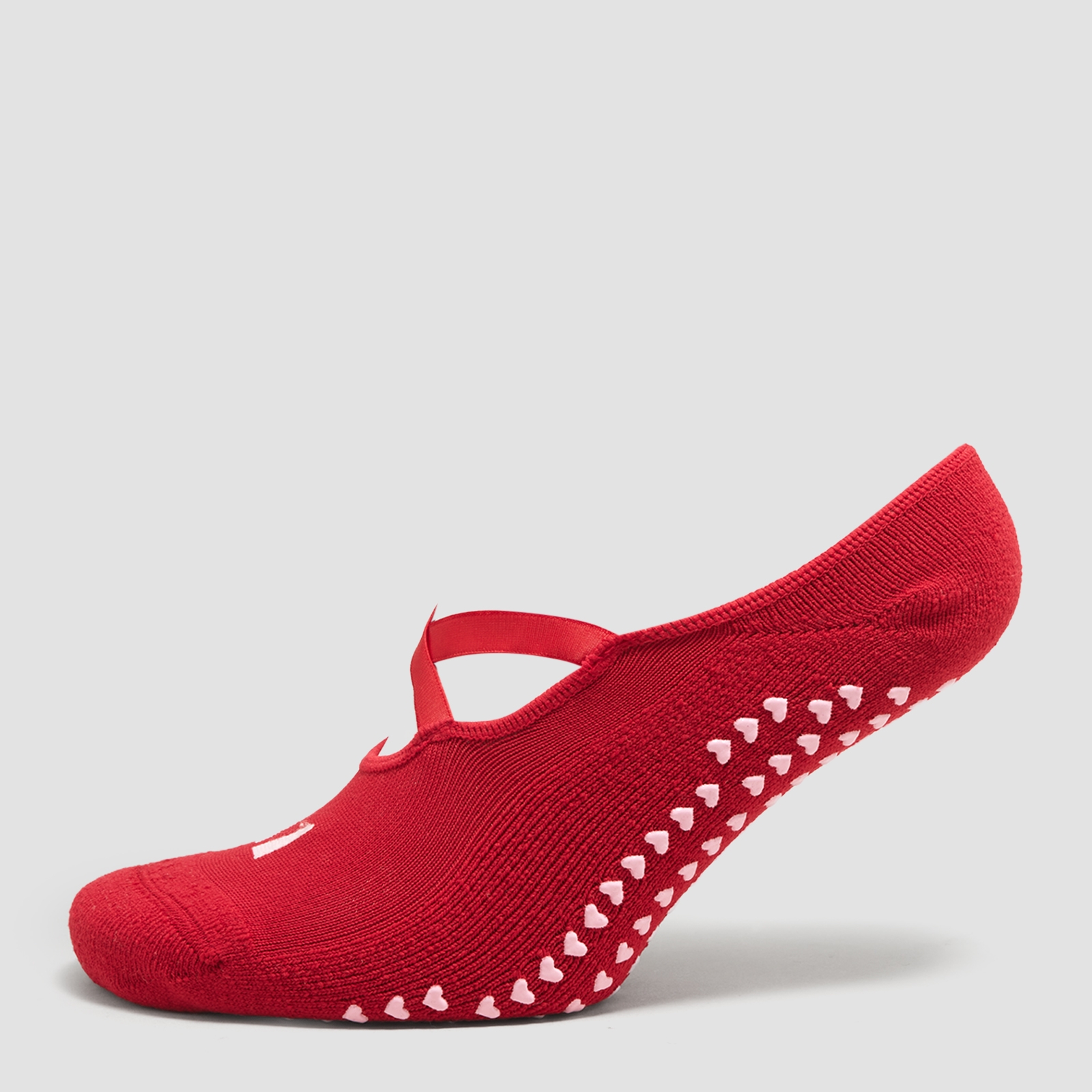 MP Valentines Ballett Rutschfeste Socken (2er-Pack) - Rosenrot/Blush - UK 12-14