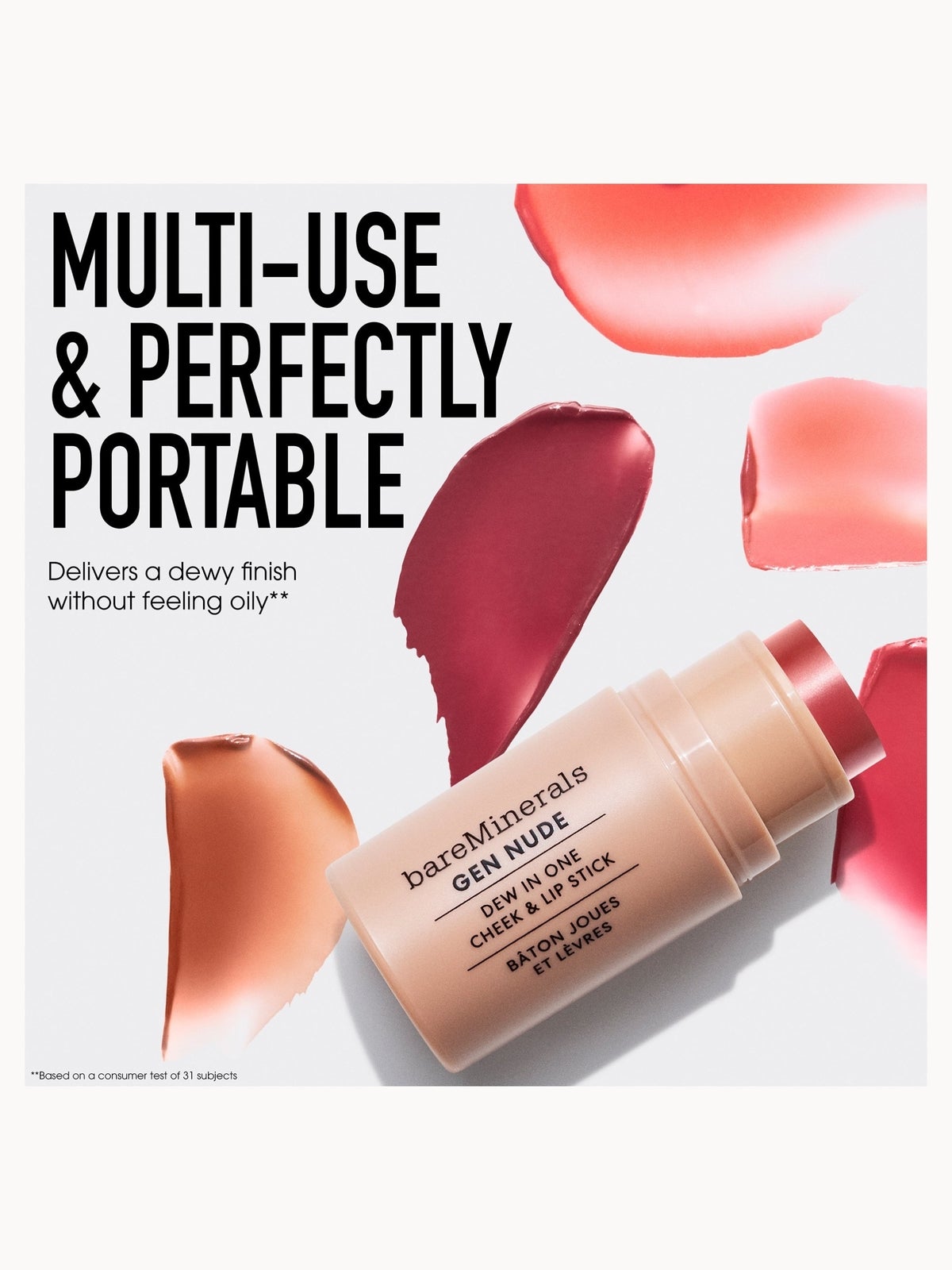 bareMinerals Gen Nude Dew-In-One Cheek & Lip Stick (Various Shades) - Call My Blush 4