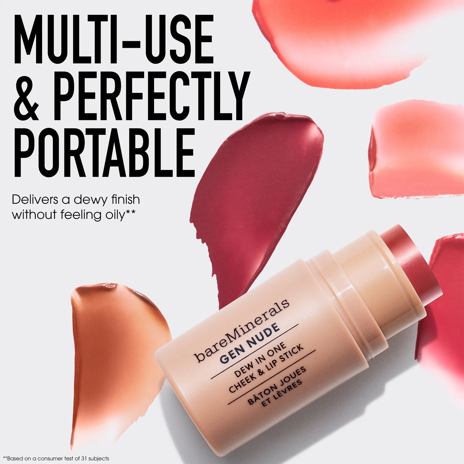 bareMinerals Gen Nude Dew-In-One Cheek & Lip Stick (Various Shades) - Berry Me In Merlot 4