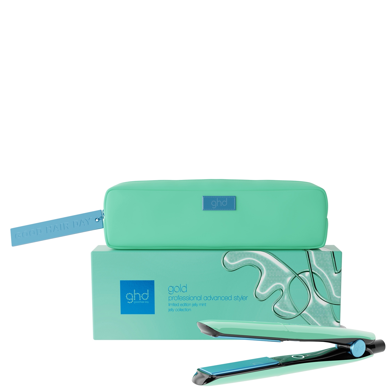 ghd Gold Hair Straightener in Jelly Mint