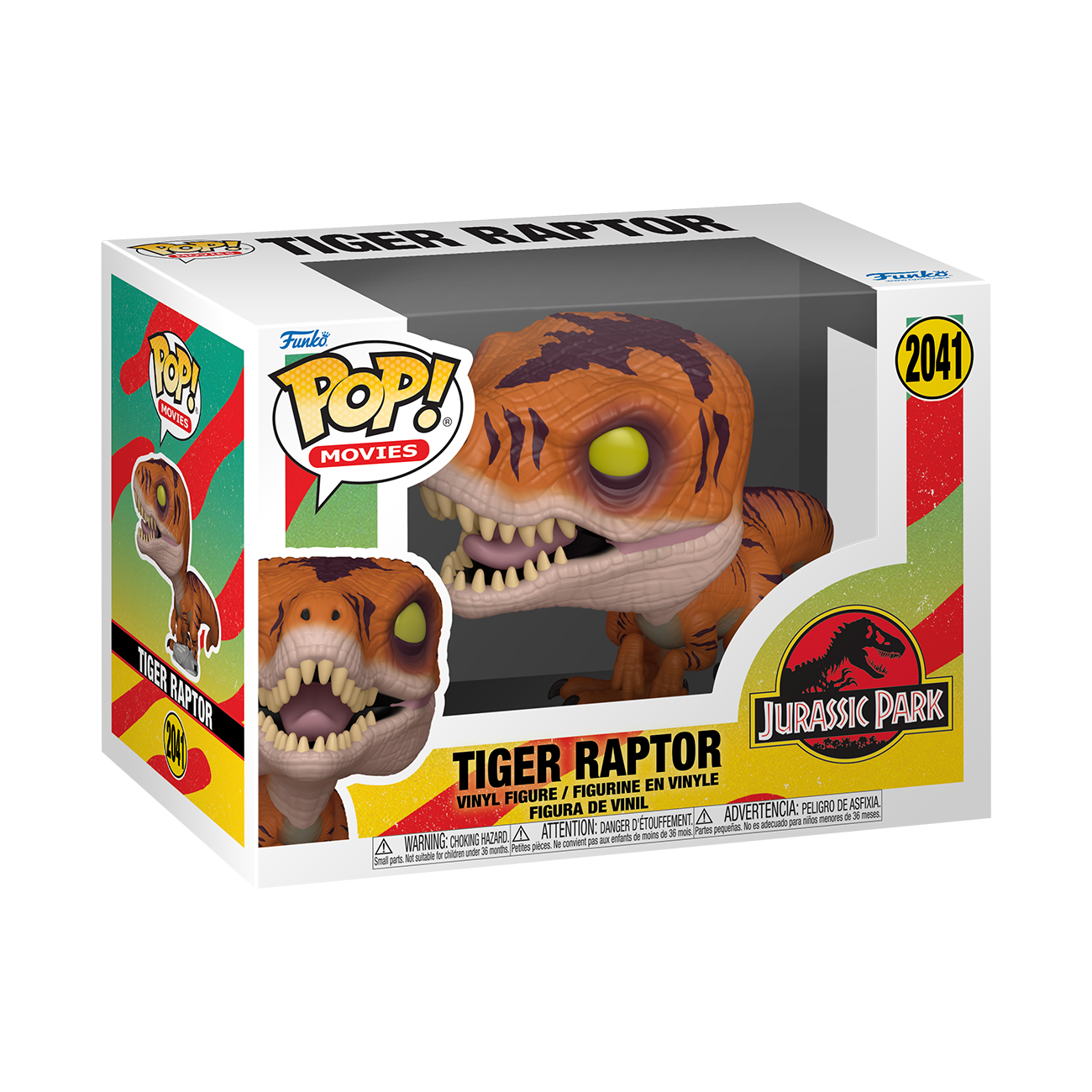 Image of Jurassic Park Funko POP! Tiger Raptor Vinyl Figure