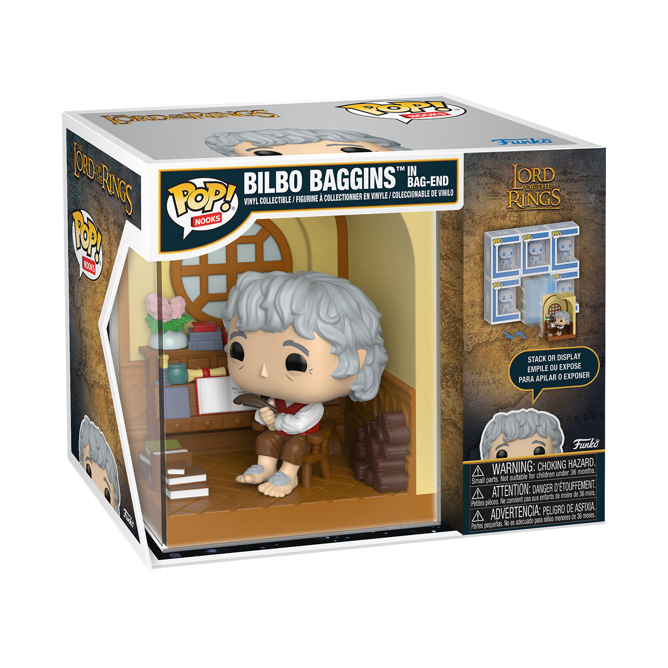 Image of The Lord of the Rings Funko POP! Bilbo Baggins In Bag-End Nooks Vinyl Figure