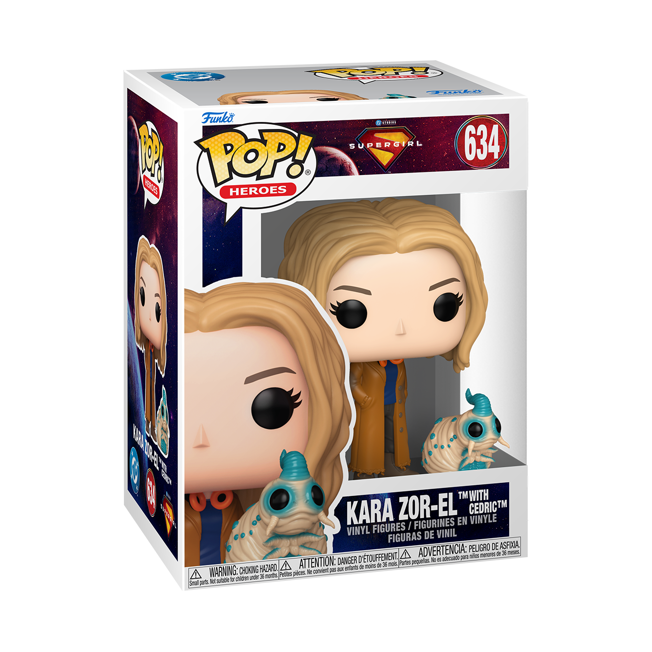 Image of Supergirl Funko POP! Kara Zor El with Cedric Vinyl Figure