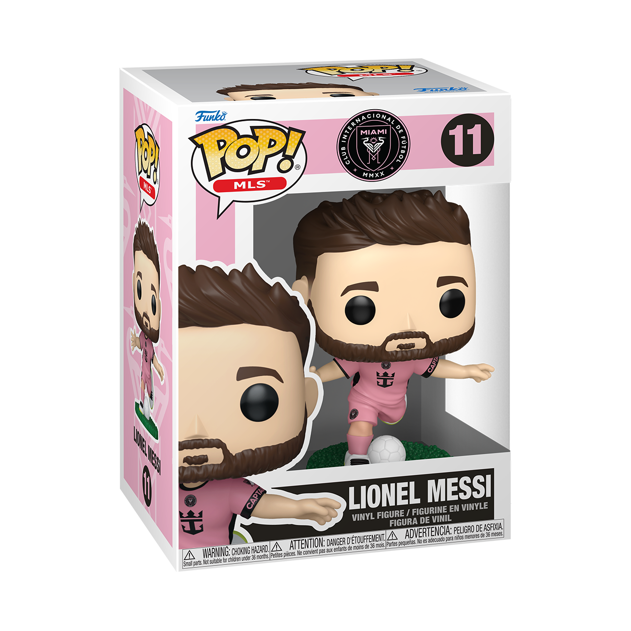Image of Inter Miami CF Funko POP! Lionel Messi Pink Kit Vinyl Figure