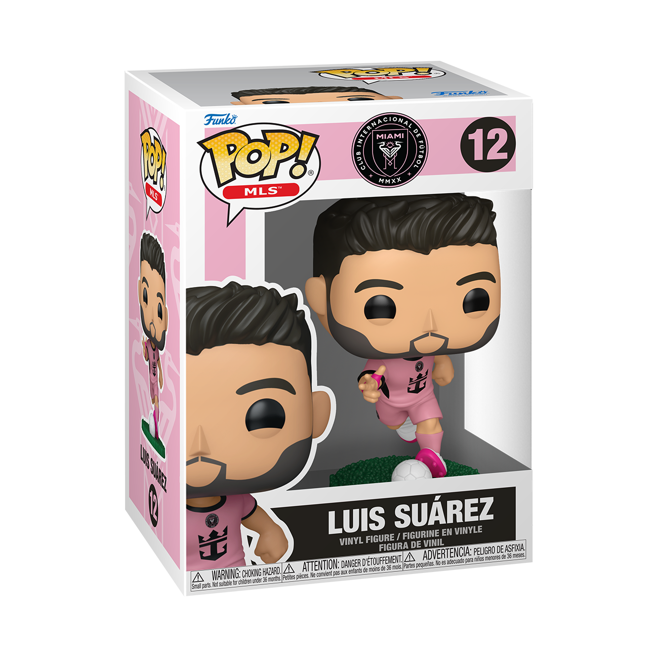 Image of Inter Miami CF Funko POP! Luis Suarez Pink Kit Vinyl Figure