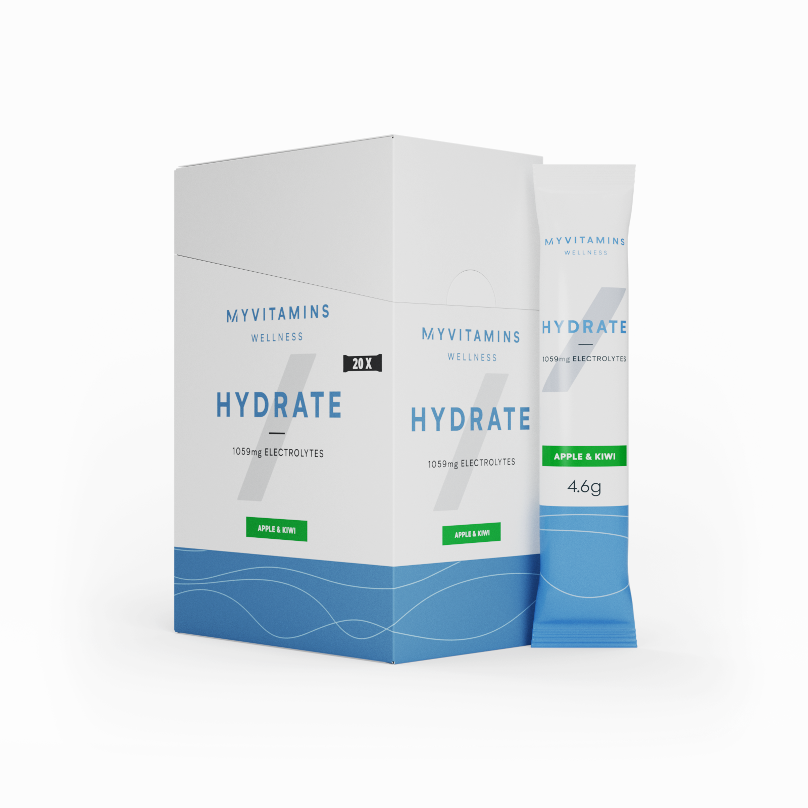 Hydrate | Pudră cu Electroliți - 90G - 20servings - Apple & Kiwi