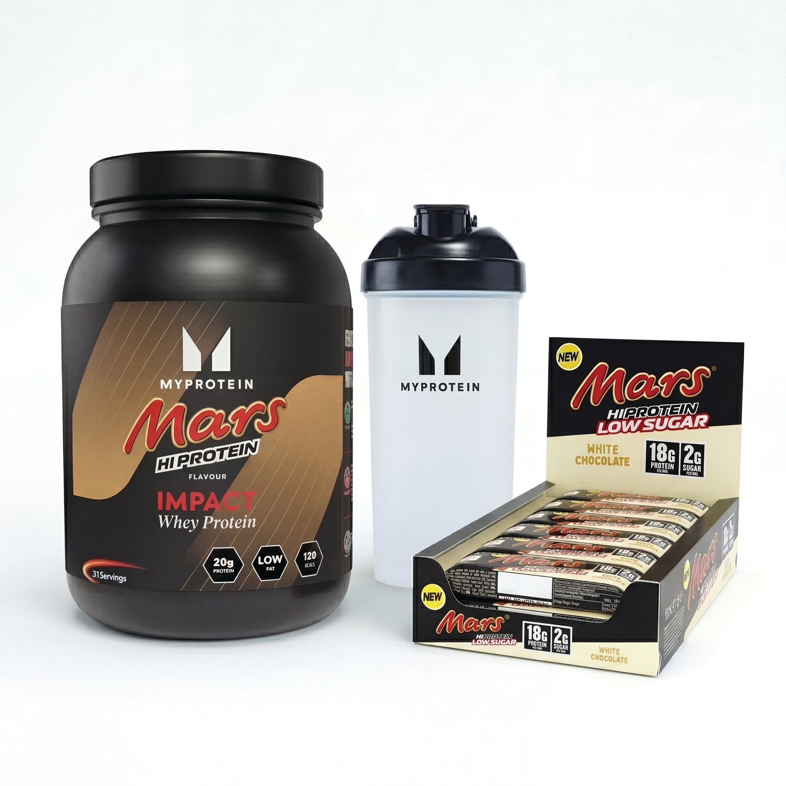 Myprotein UK MyProtein MARS® Impact Whey Protein Bundle - MARS® White - 1KG - 30servings