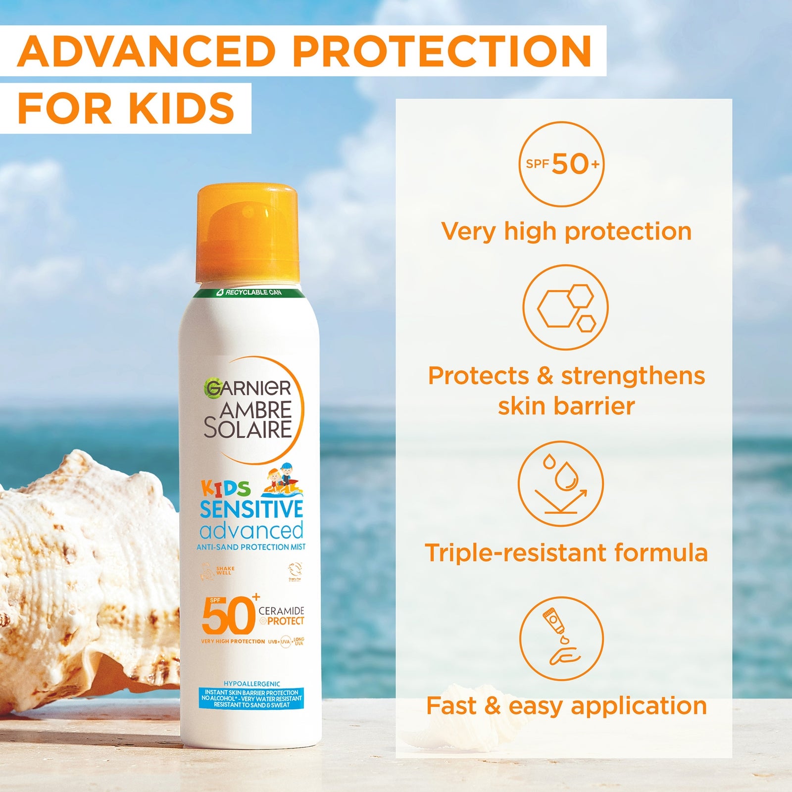 Garnier Ambre Solaire Sensitive Advanced Kids SPF50 Bundle 2