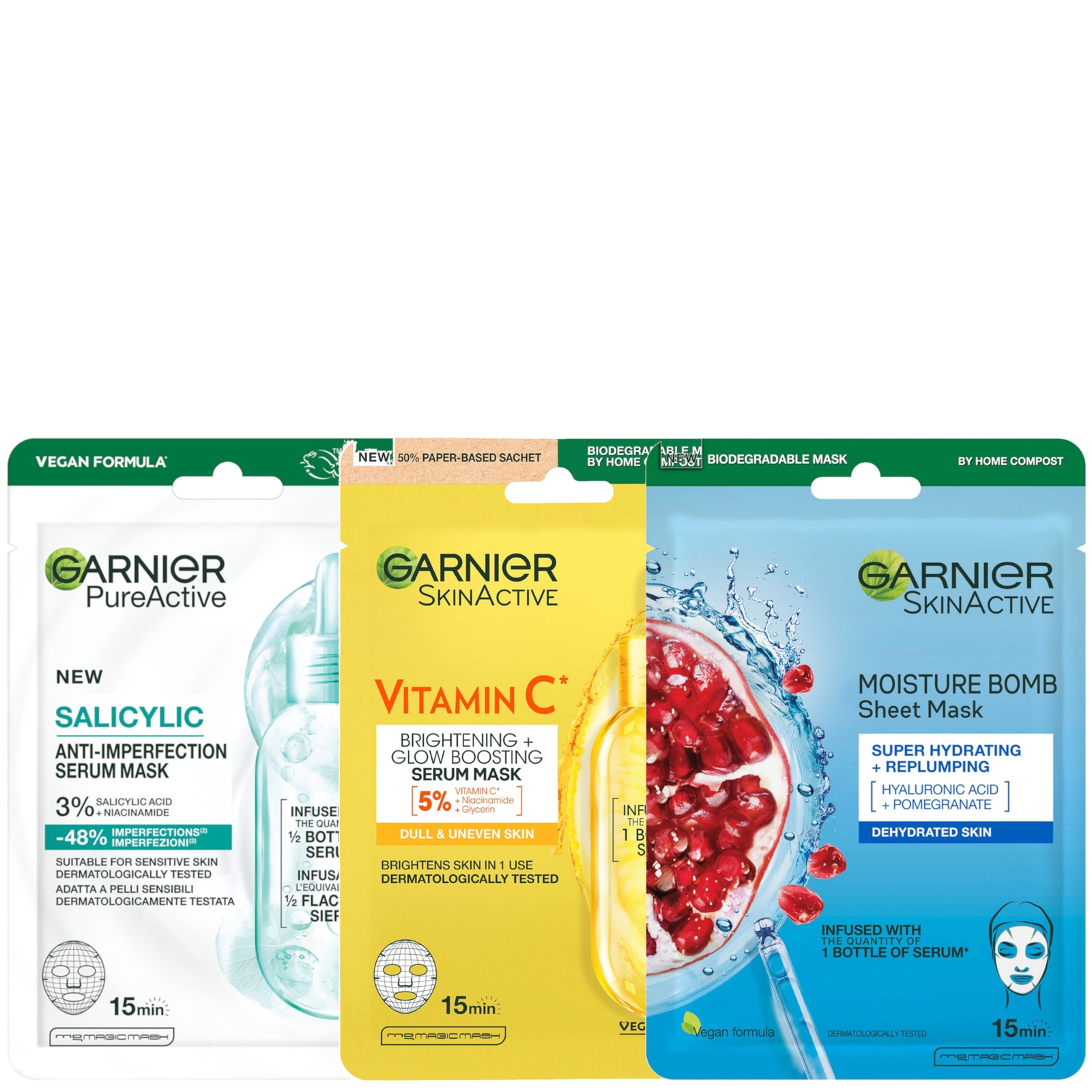 Garnier Moisture Bomb Trio Bundle