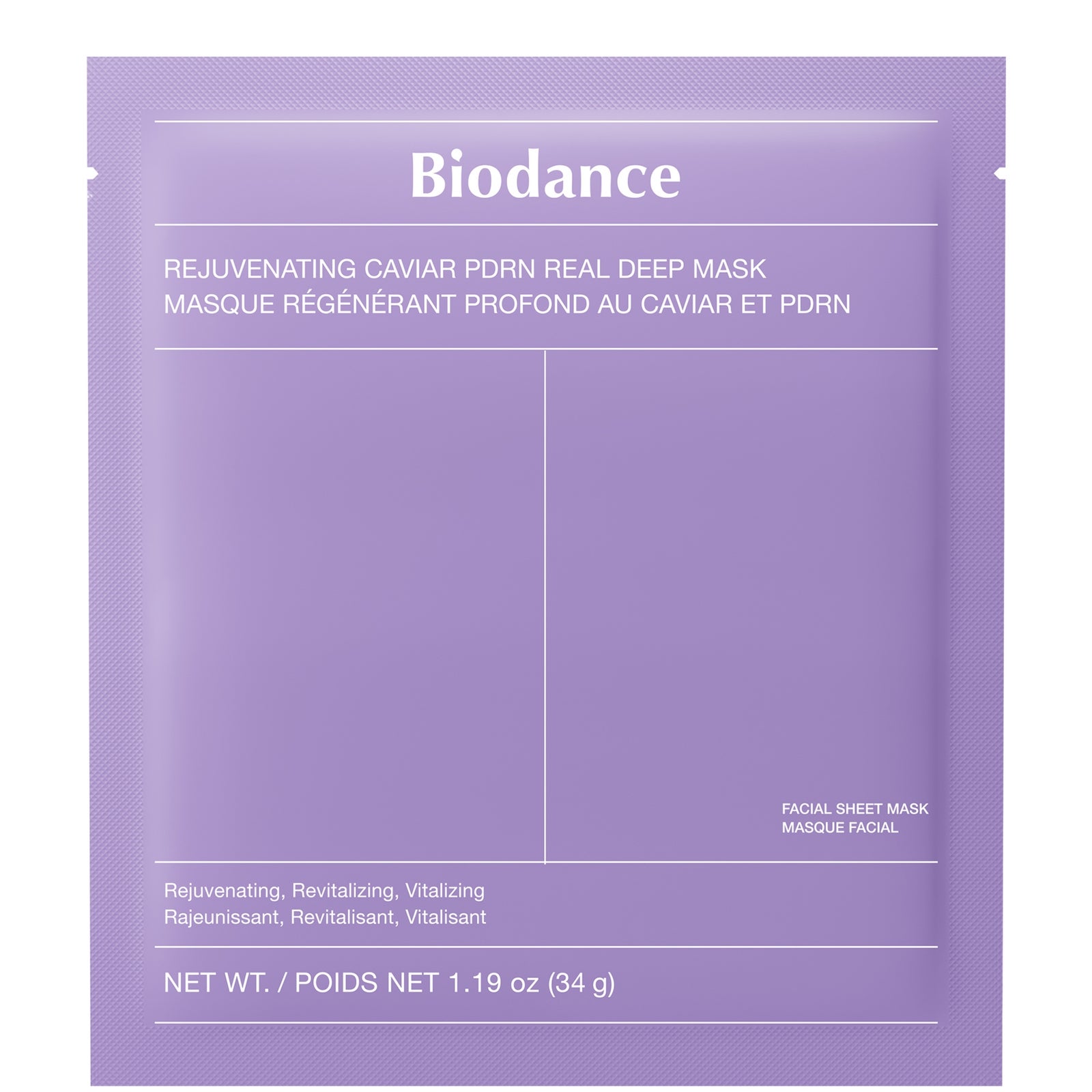 Biodance - Masque Régénérant au Caviar et PDRN Real Deep Masque anti-rides et anti-âge 1 pieces unisex