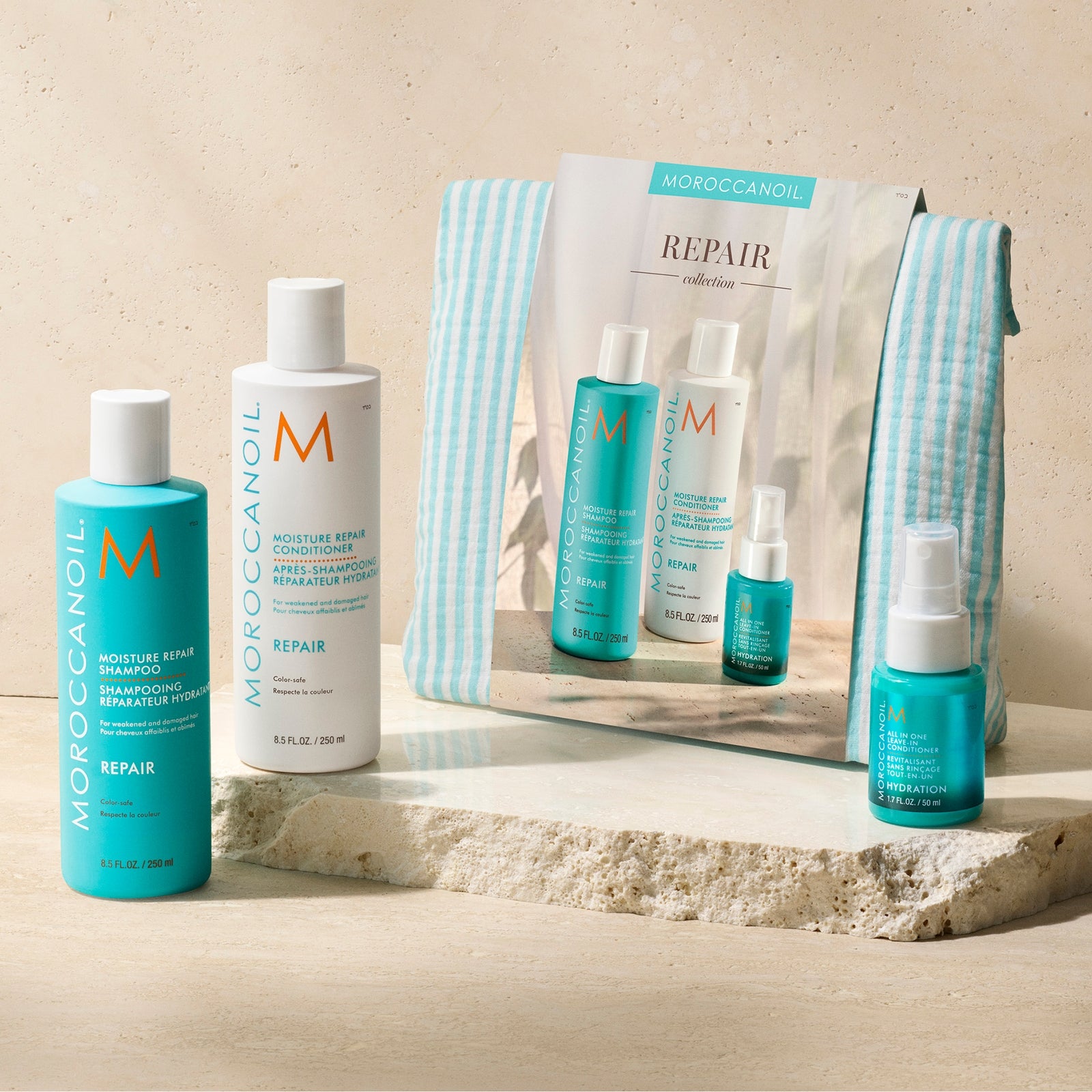 Moroccanoil Repair Shampoo and Conditioner Set + Free Leave in Conditioner 50ml (Worth £53) 2