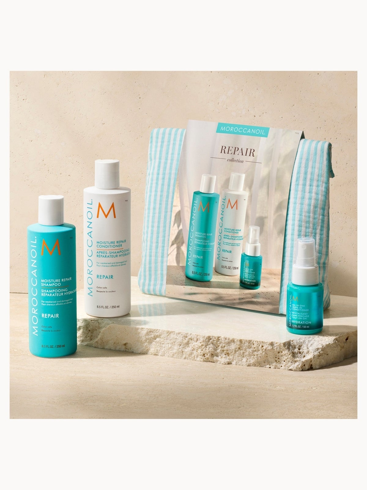 Moroccanoil Repair Shampoo and Conditioner Set + Free Leave in Conditioner 50ml (Worth £53) 2