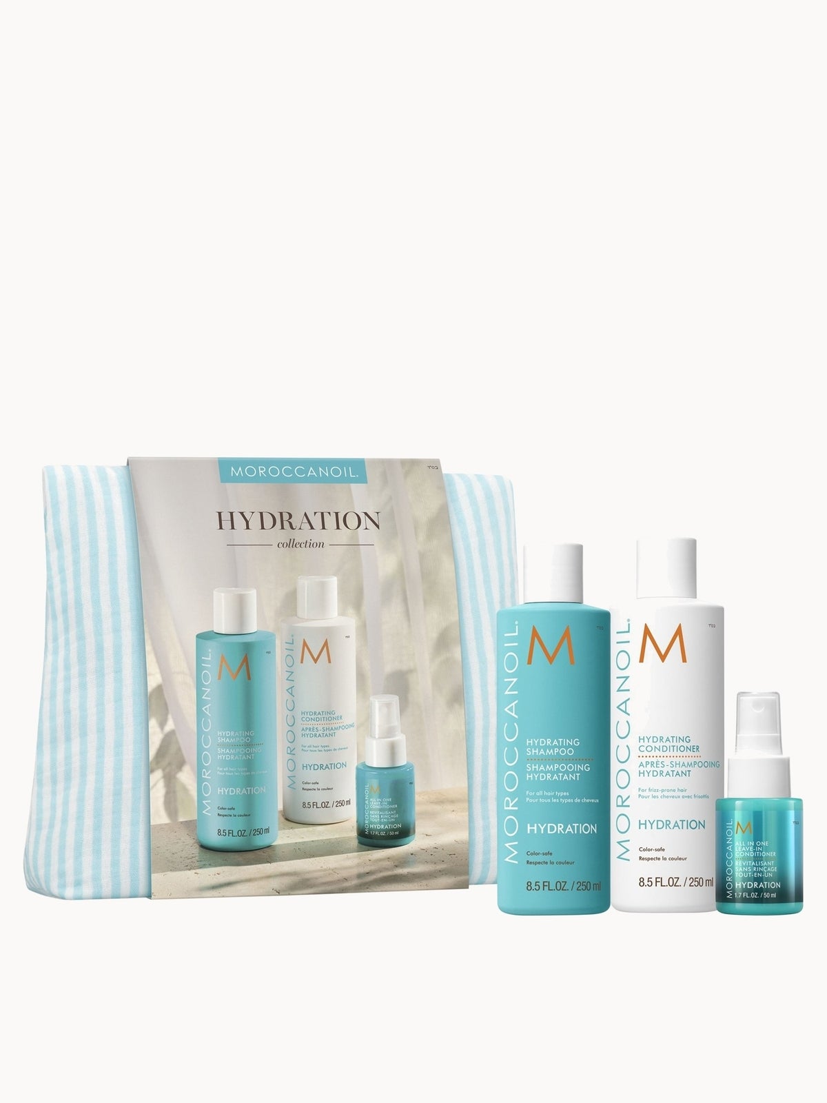 Moroccanoil Hydration Shampoo and Conditioner Set + Free Leave in Conditioner 50ml (Worth £53)