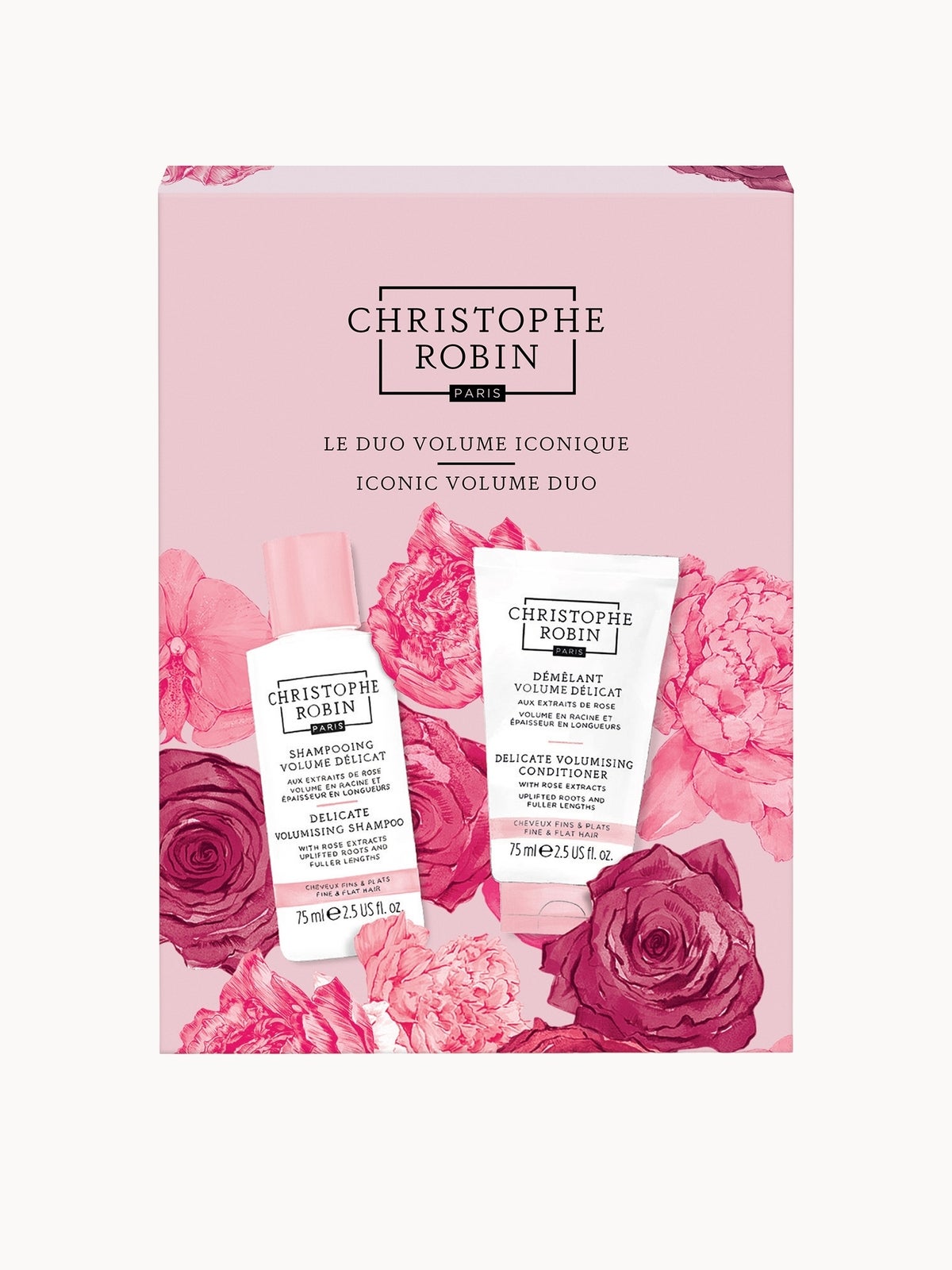 Christophe Robin Iconic Volume Duo, Volumising Shampoo & Conditioner, 150ml | A two-step volumising haircare duo with rose extracts for lightweight, natural-looking volume - Image 3