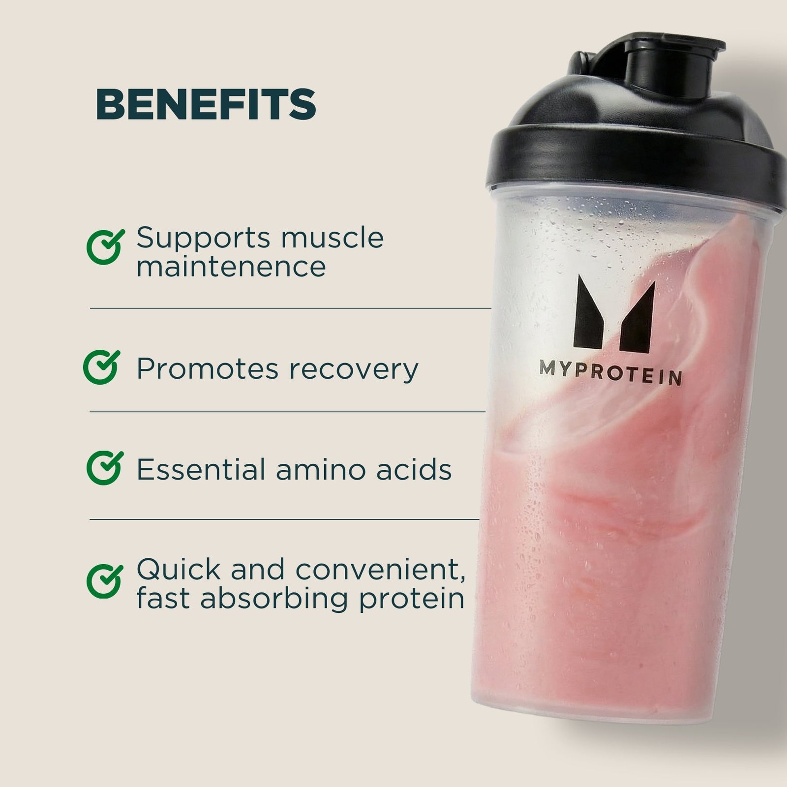 Myprotein Impact Whey Protein Powder - 2.7kg - 90servings - Strawberry Cream