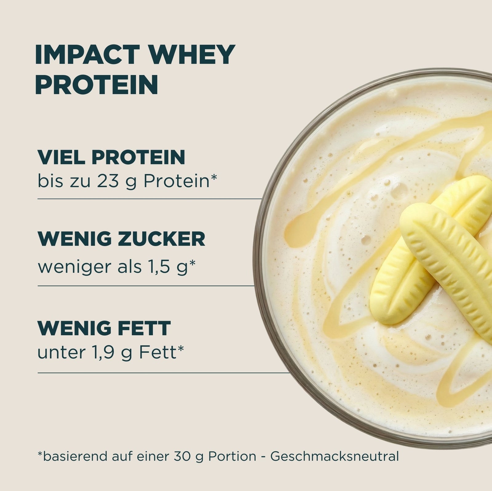 Impact Whey Protein - 405G - 15Portionen - Banane — Bild 4