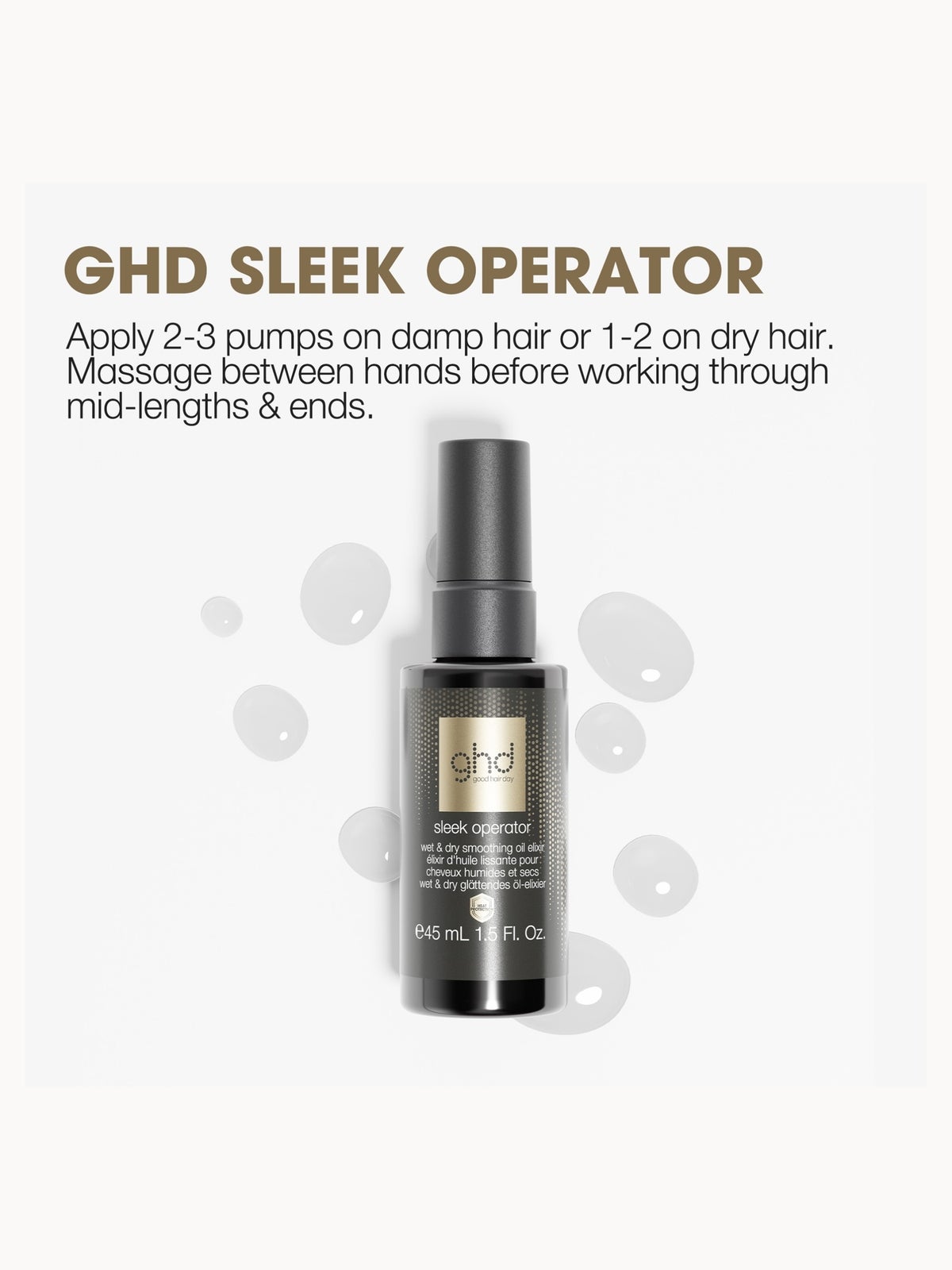 ghd Sleek Operator - Prep and Finish Oil Elixir (45ml) 4