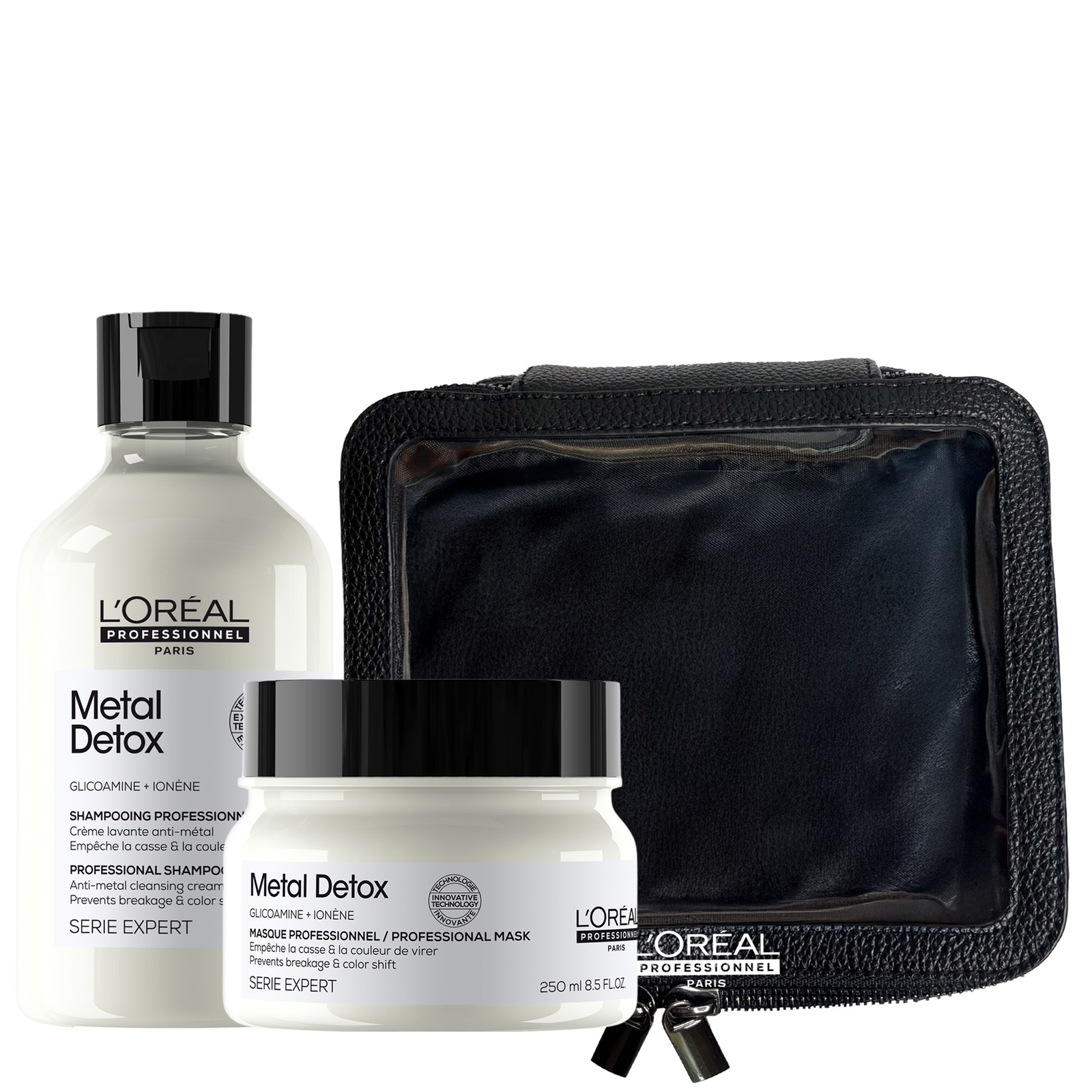 

L'Oreal Professionnel Metal Detox Shampoo & Hair Mask with FREE L'Oréal Professionnel Travel Pouch