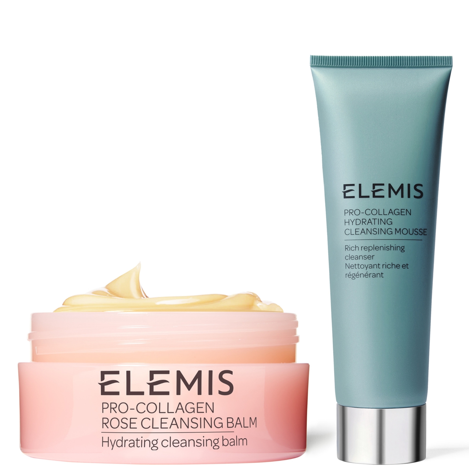 Elemis Pro-collagen Hydrating Cleansing Mousse And Cleansing Balm Bundle (various Aromatics) - Rose