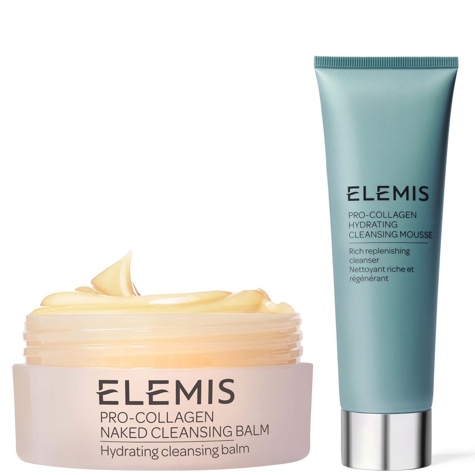 Elemis Pro-collagen Hydrating Cleansing Mousse And Cleansing Balm Bundle (various Aromatics) - Fragrance Fr