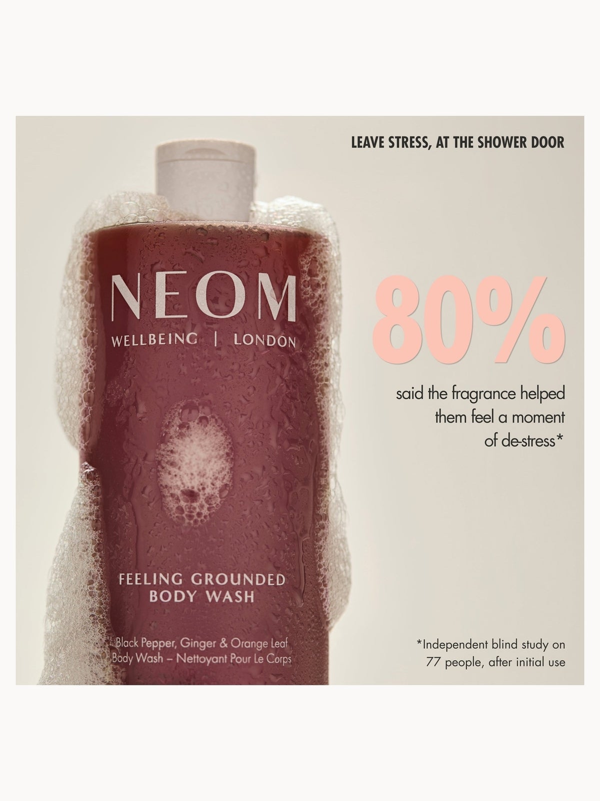 NEOM Feeling Grounded Body Wash 500ml 4