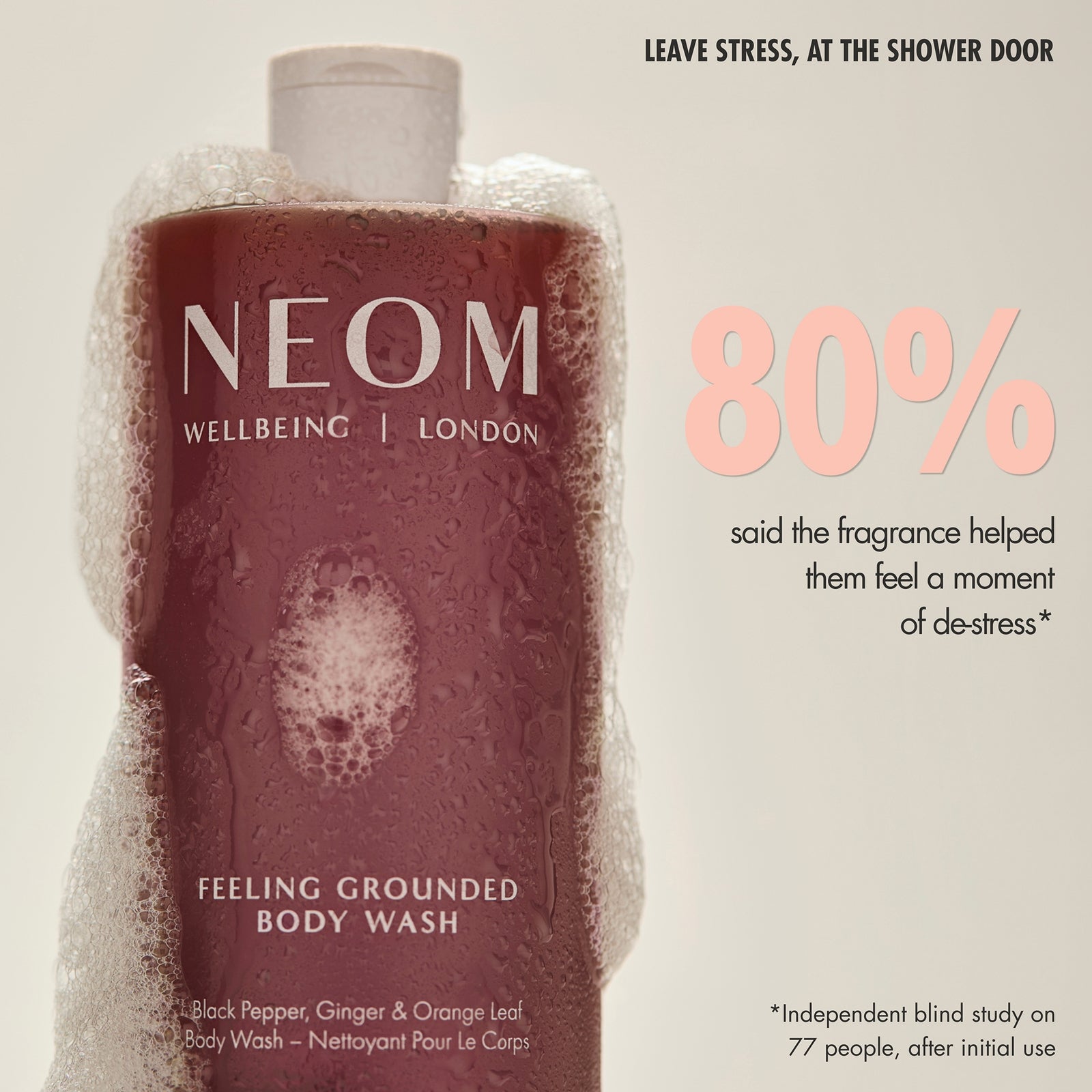 NEOM Feeling Grounded Body Wash 500ml 4