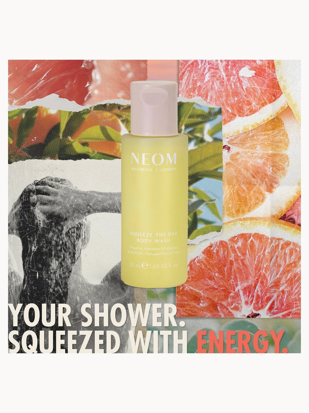 NEOM Squeeze The Day Body Wash 50ml 2
