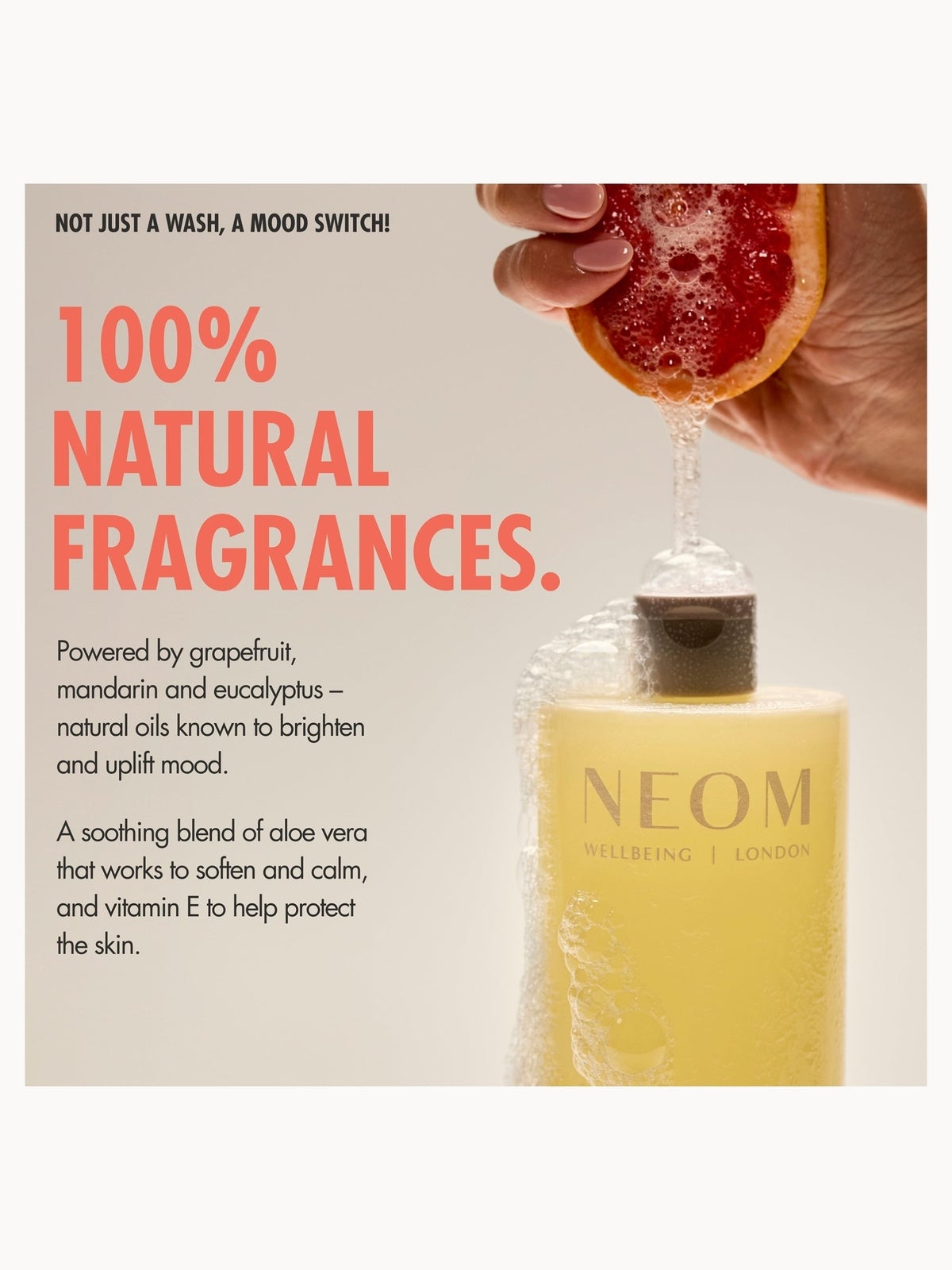 NEOM Squeeze The Day Body Wash 500ml 3