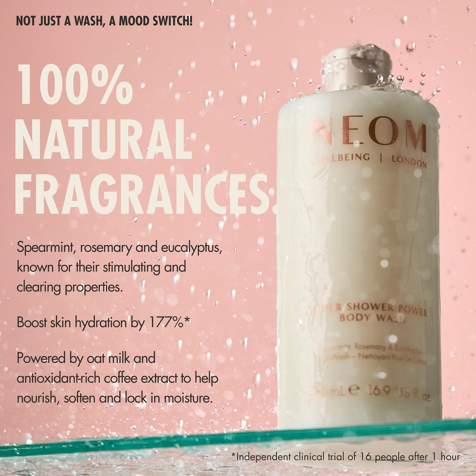 NEOM Super Shower Power Body Wash 500ml 3