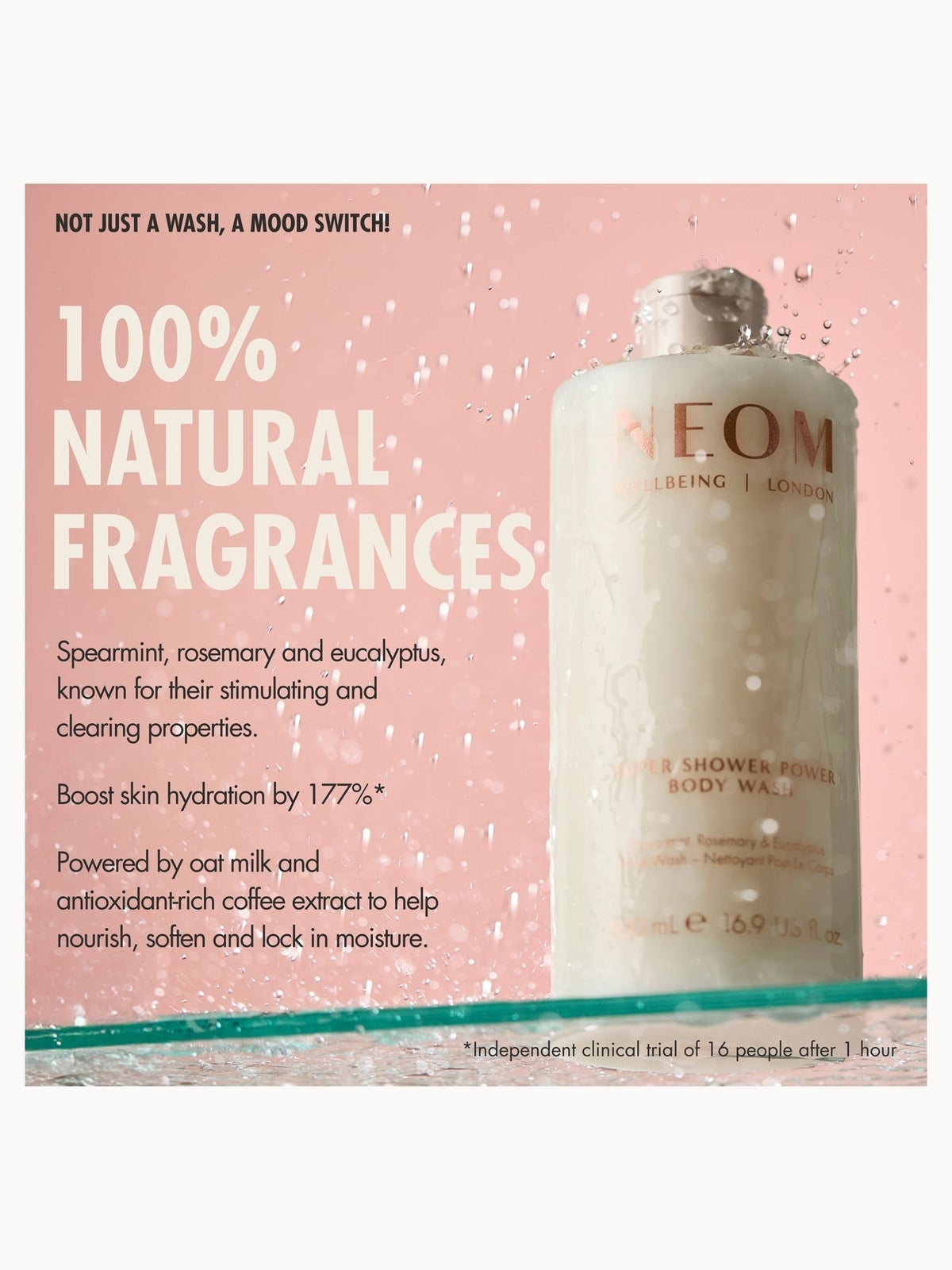 NEOM Super Shower Power Body Wash 500ml 3