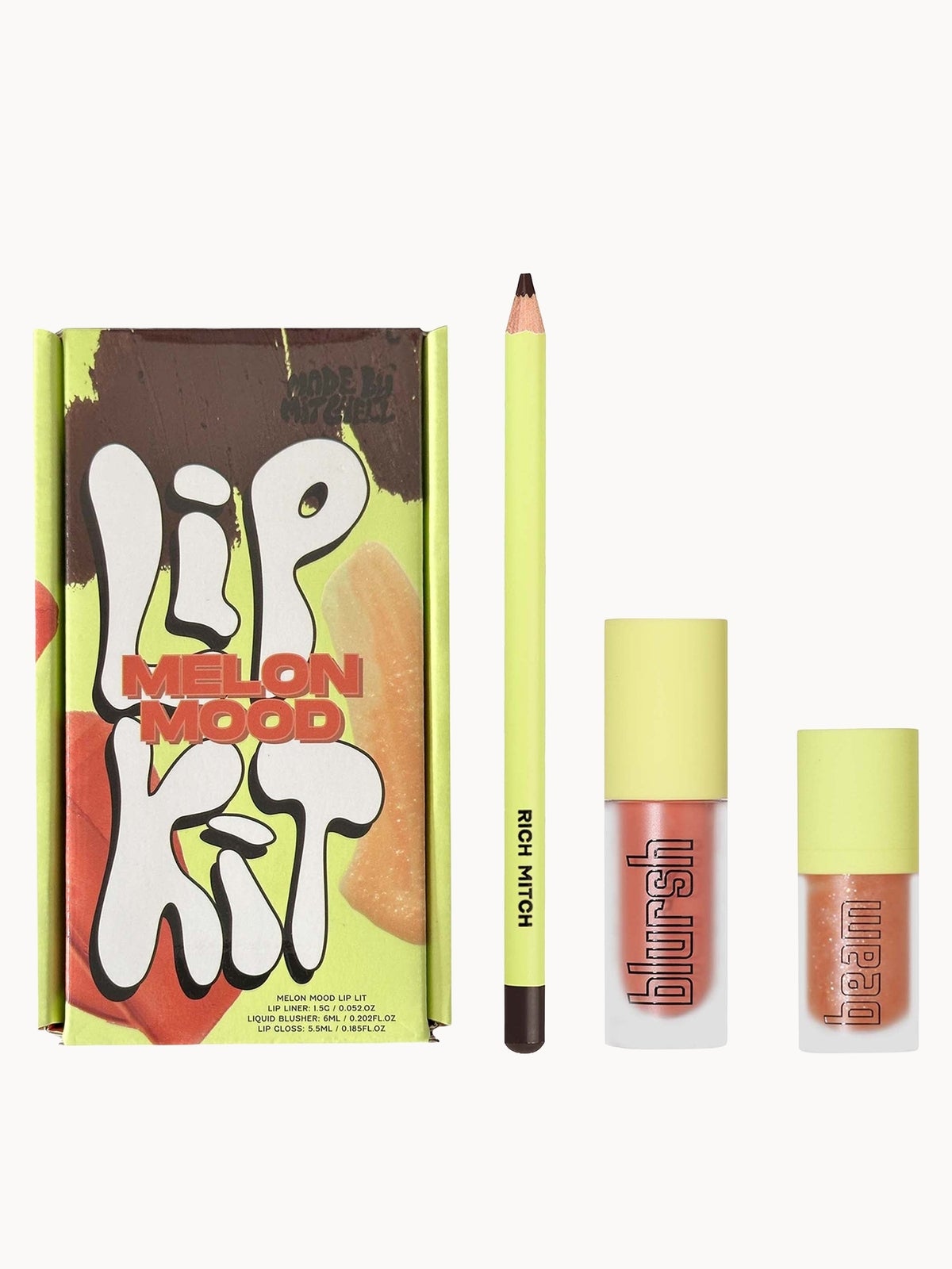 Made By Mitchell Lip Kit Mitch's Mood (Worth £38) - Melon Mood 5