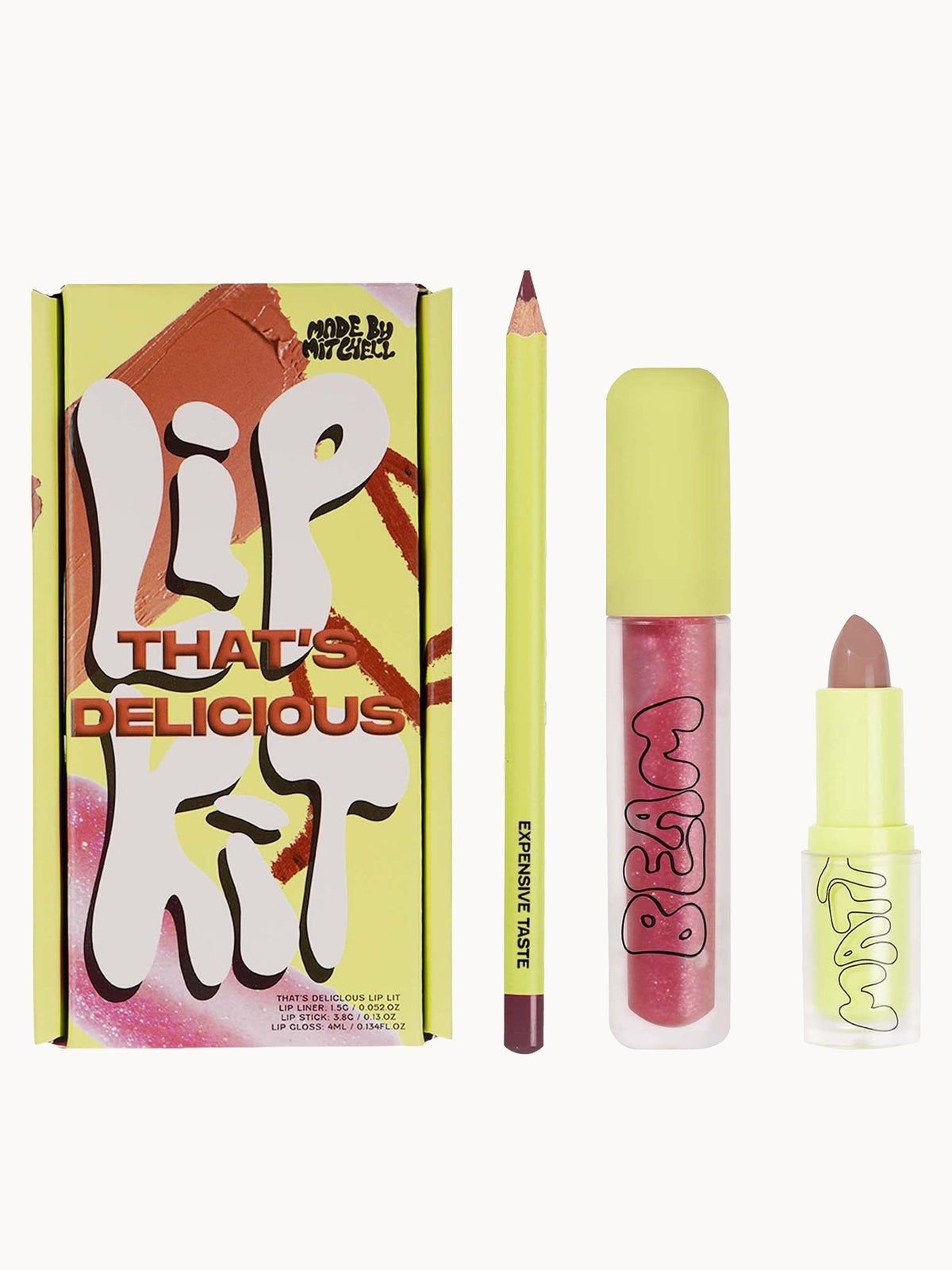 Made By Mitchell Lip Kit Mitch's Mood (Worth £38) - That's Delicious