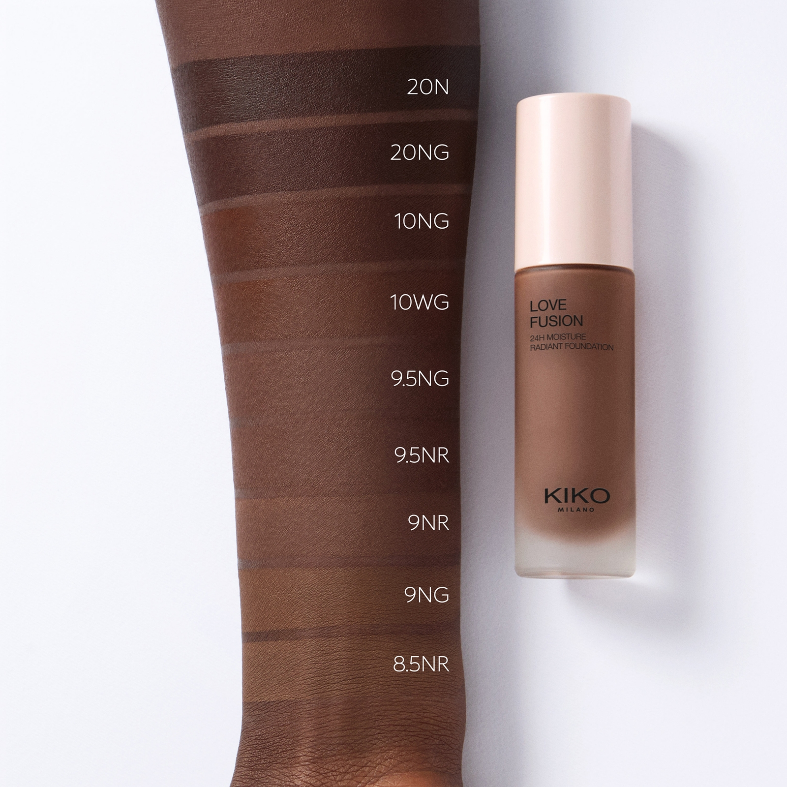 Thumbnail - KIKO Milano Love Fusion Radiant Foundation 30ml (Various Shades) - 8.5 Neutral Rose