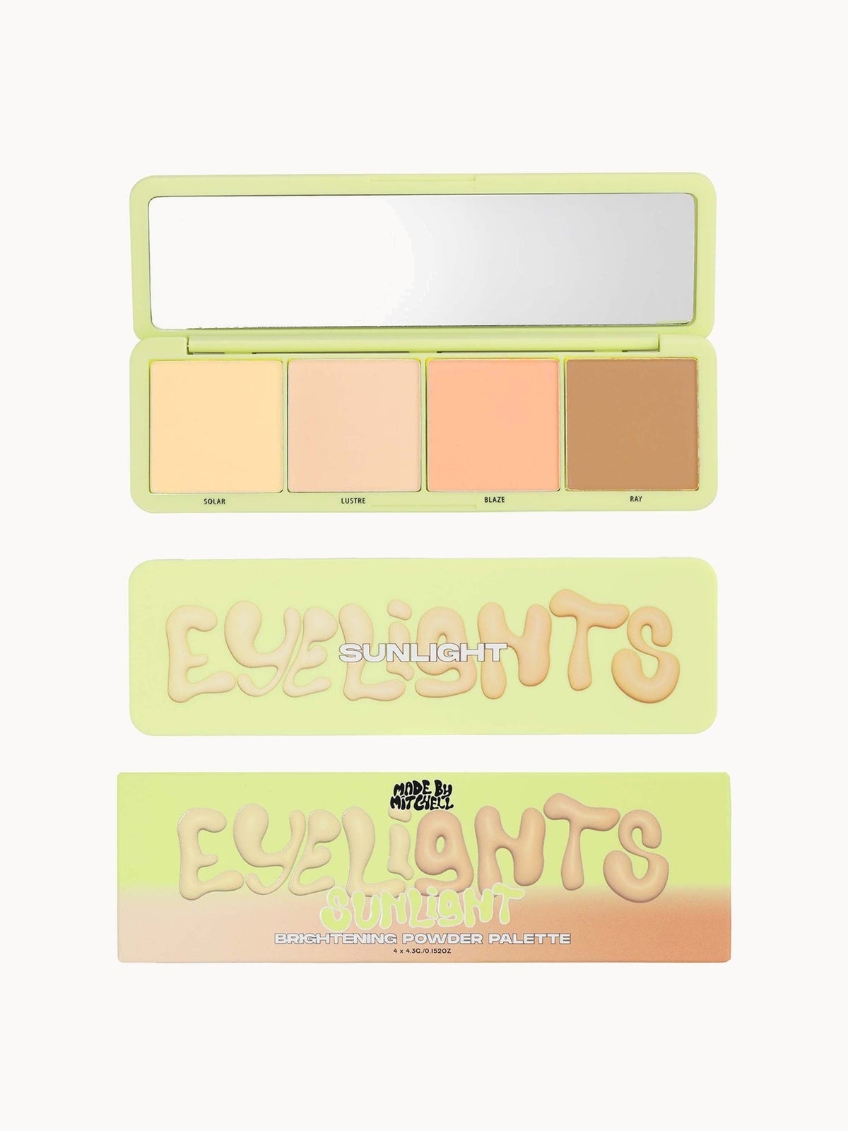 Made By Mitchell Eyelights Brightening Powder Palette (Various Shades) - Sunlight 2