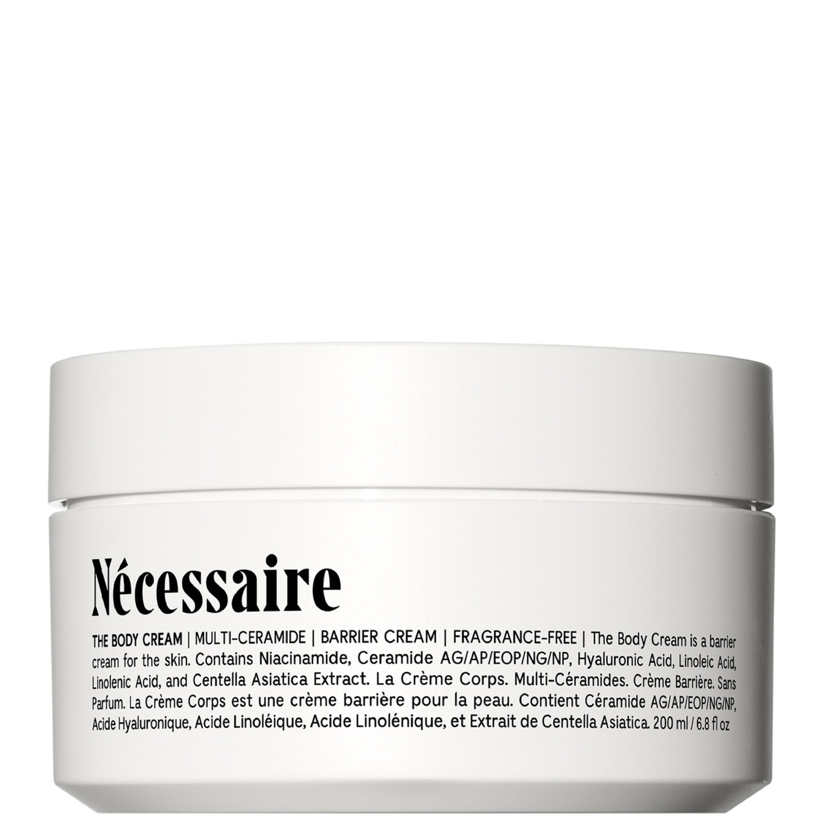 Nécessaire The Body Cream Fragrance-Free 200ml