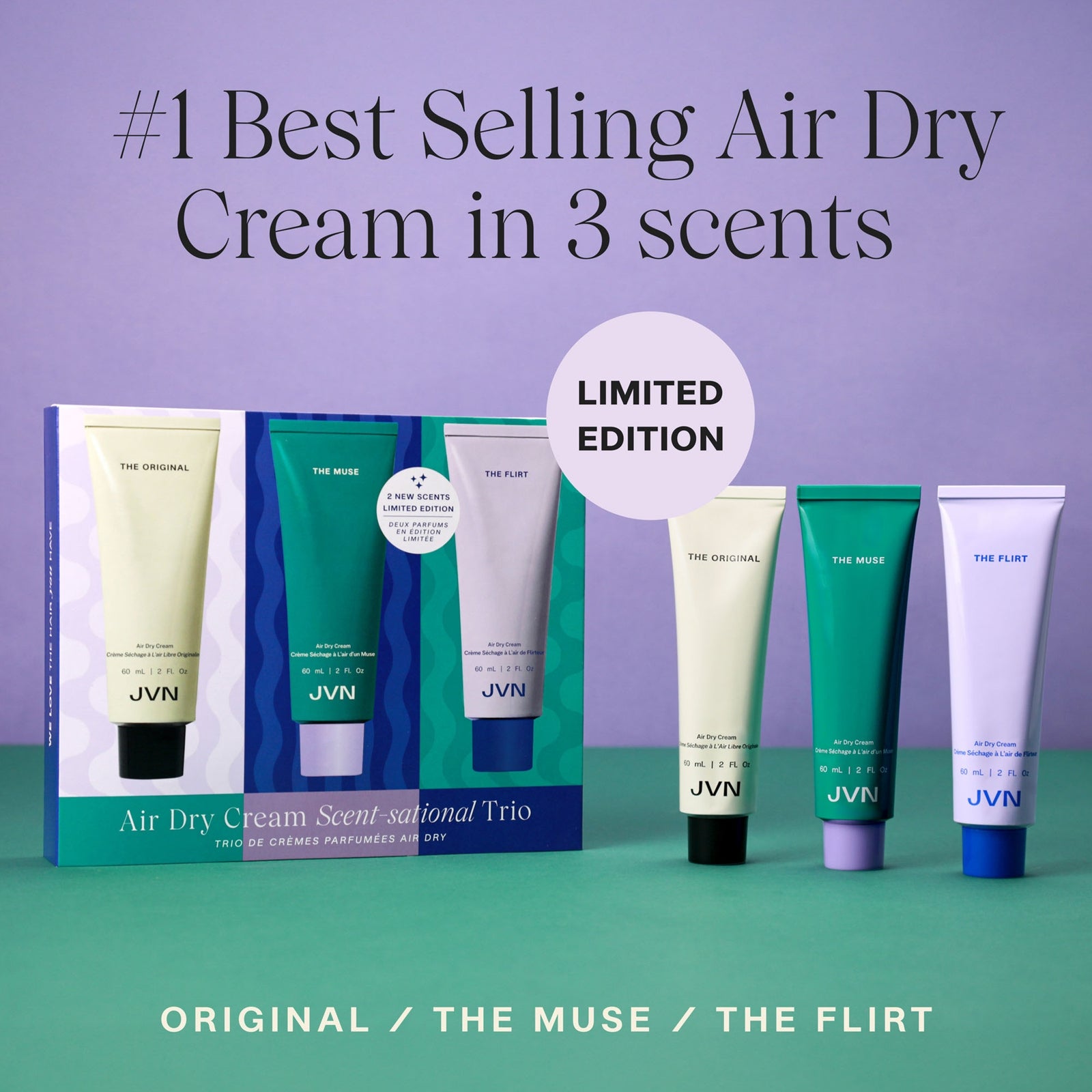 JVN Air Dry Cream Fragrance Trio 2