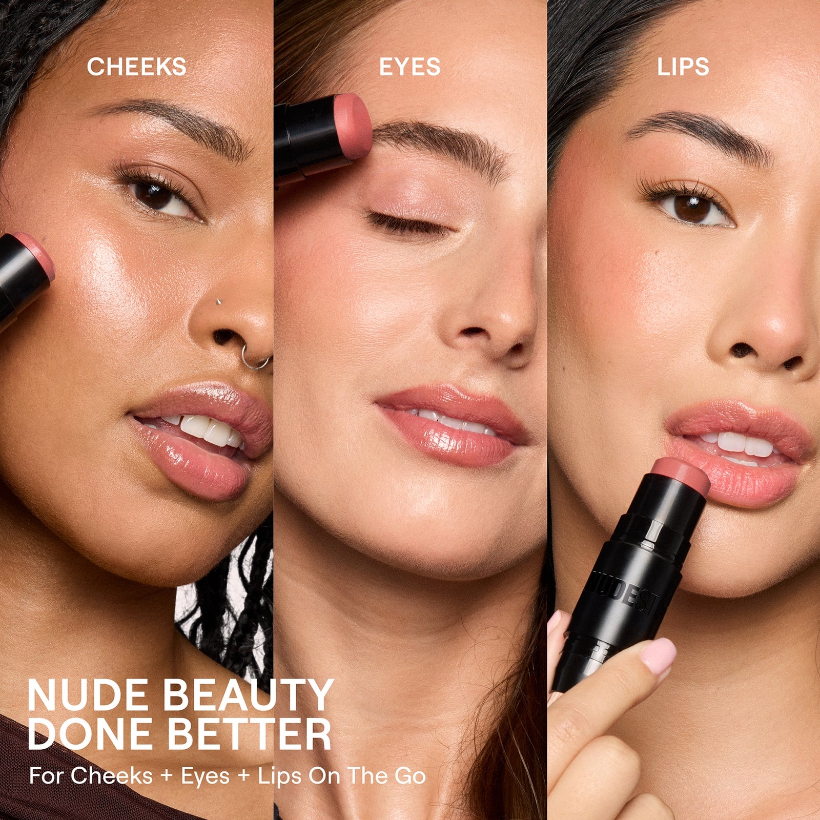 NUDESTIX Nudies Glow All Over Face Highlight Colour 8g (Various Shades) - Sweet Cheeks 3