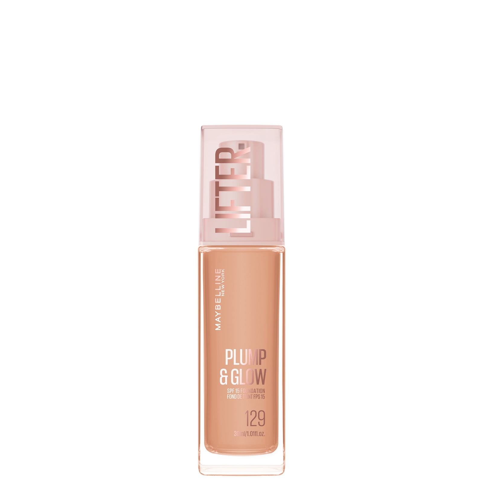 Maybelline New York Lifter Lifter Plump & Glow Foundation (Various Shades) - 129