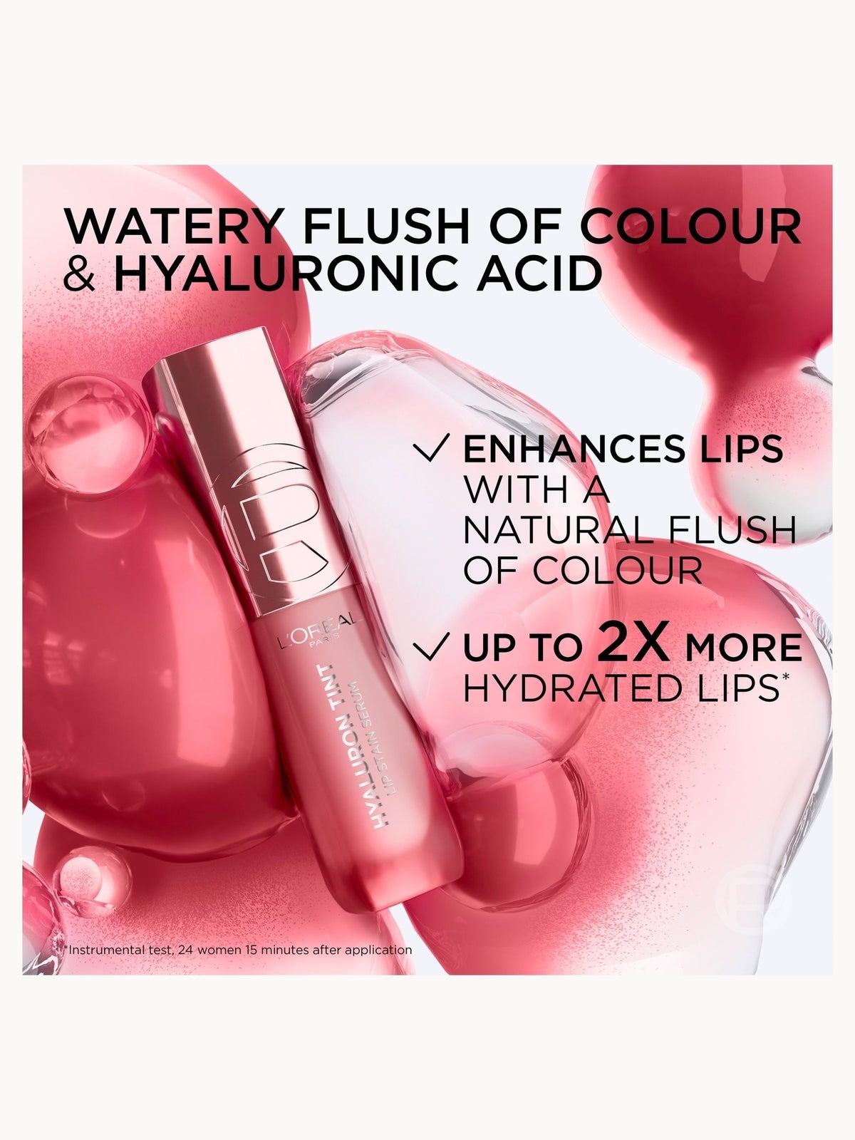 L'Oréal Paris Hyaluron Tint Lip Stain Serum, Hydrating Lip Stain (Various Shades) - 485 Nude Espresso 3