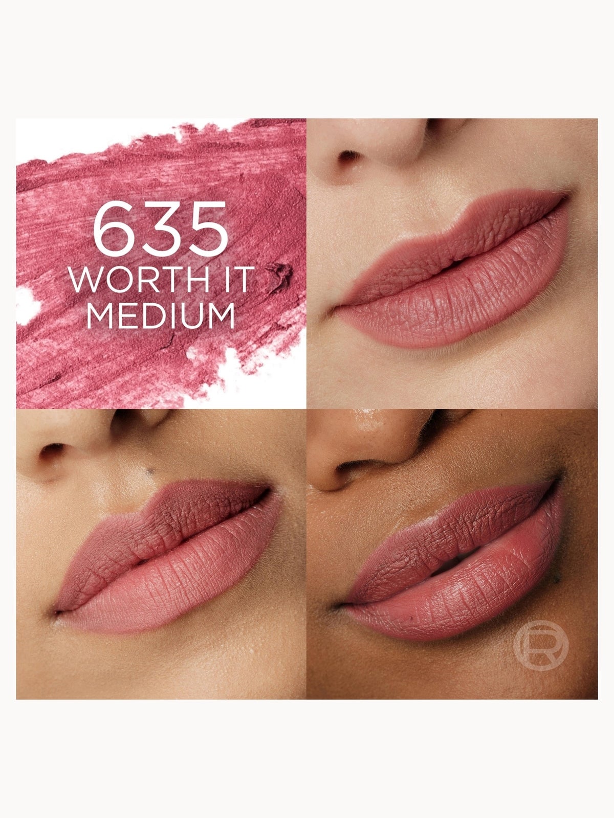 L'Oréal Paris Blurfiller Blurring Lip Contour Lip Liner (Various Shades) - 635 Worth It Medium 3