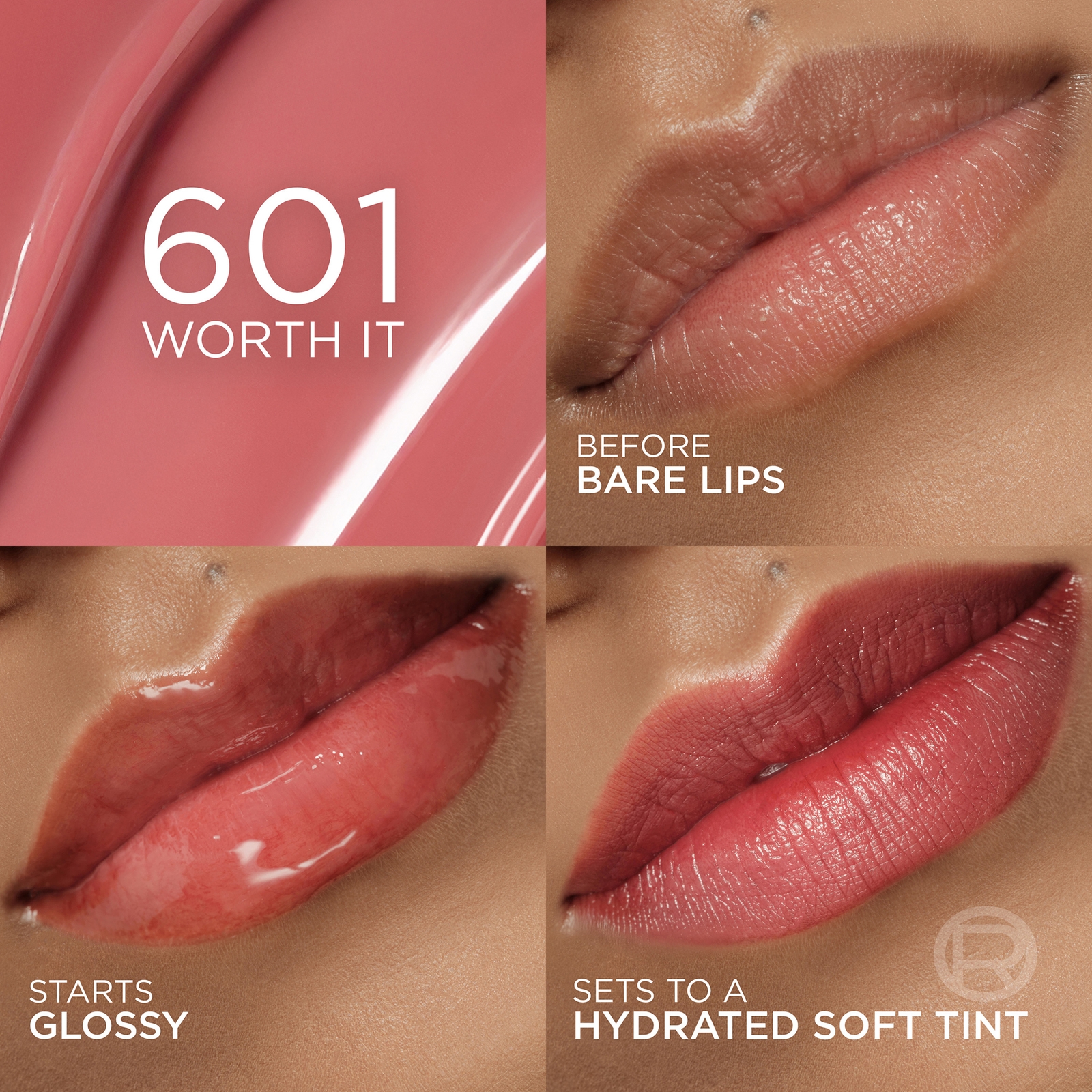 Thumbnail - L'Oréal Paris Hyaluron Tint Lip Stain Serum, Hydrating Lip Stain (Various Shades) - 601 Worth It