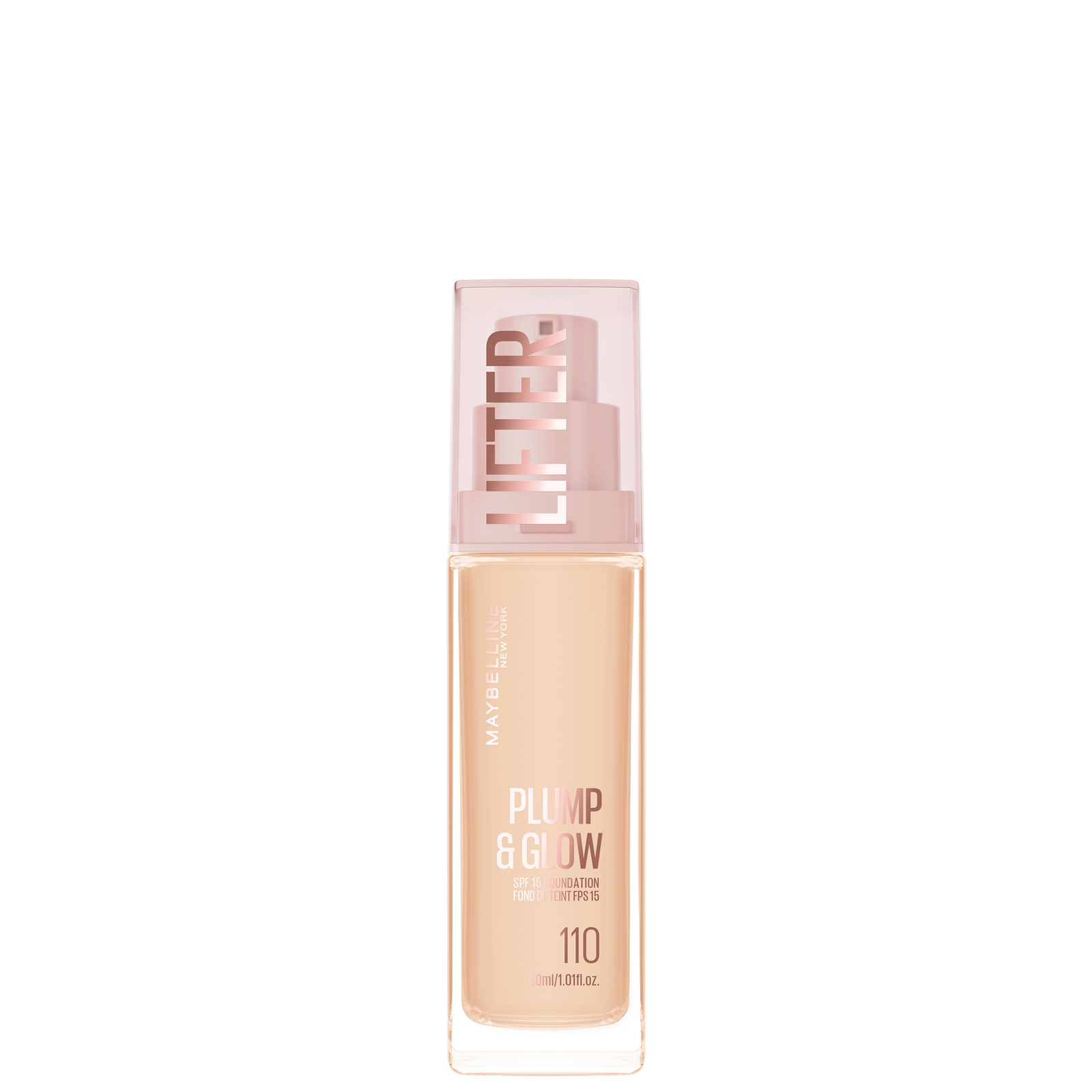 

Maybelline New York Lifter Lifter Plump & Glow Foundation (Various Shades) - 110