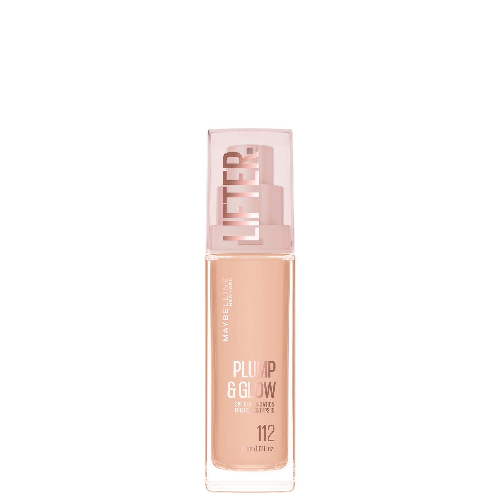 Maybelline New York Lifter Lifter Plump & Glow Foundation (Various Shades) - 112