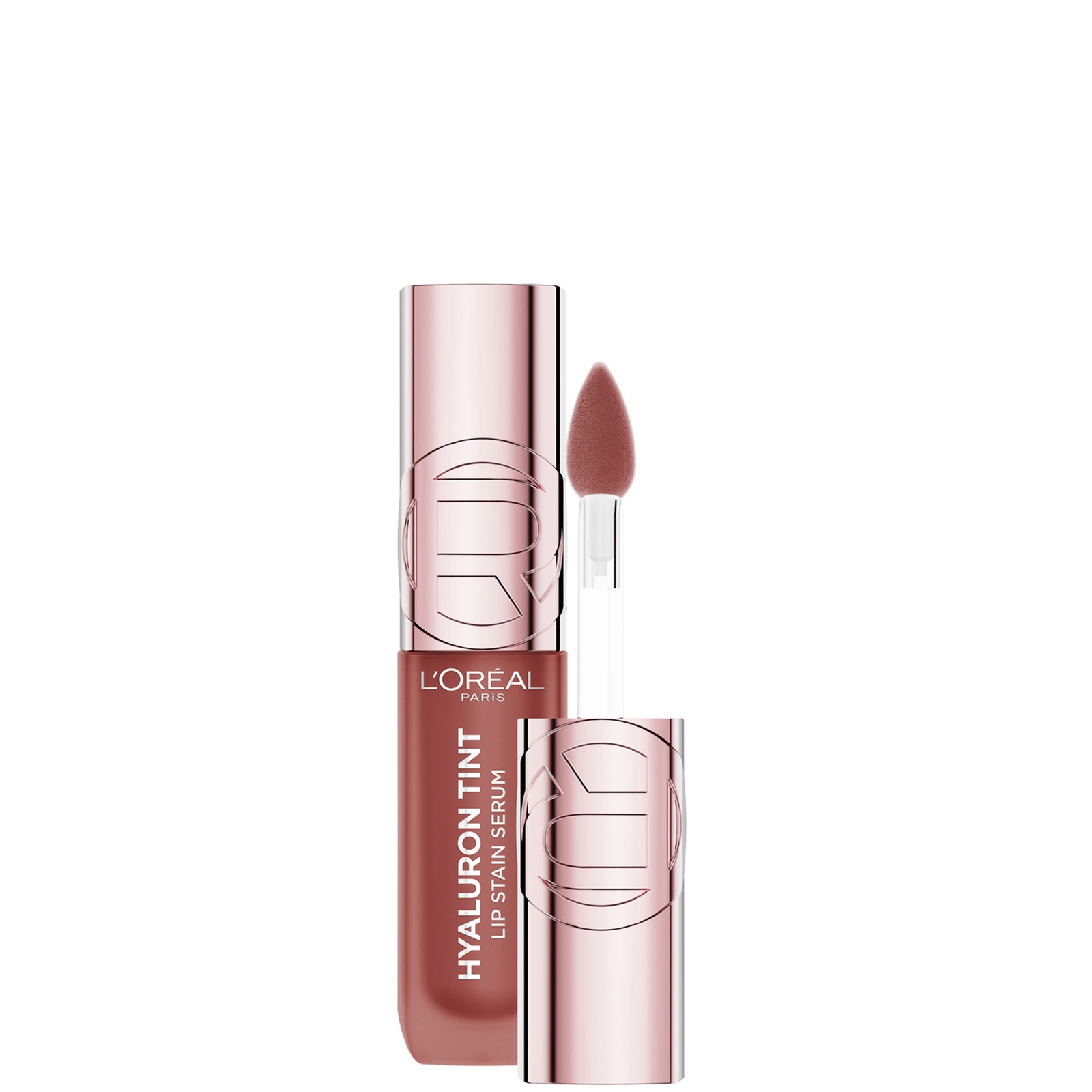 L'Oréal Paris Hyaluron Tint Lip Stain Serum, Hydrating Lip Stain (Various Shades) - 640 Tea Time