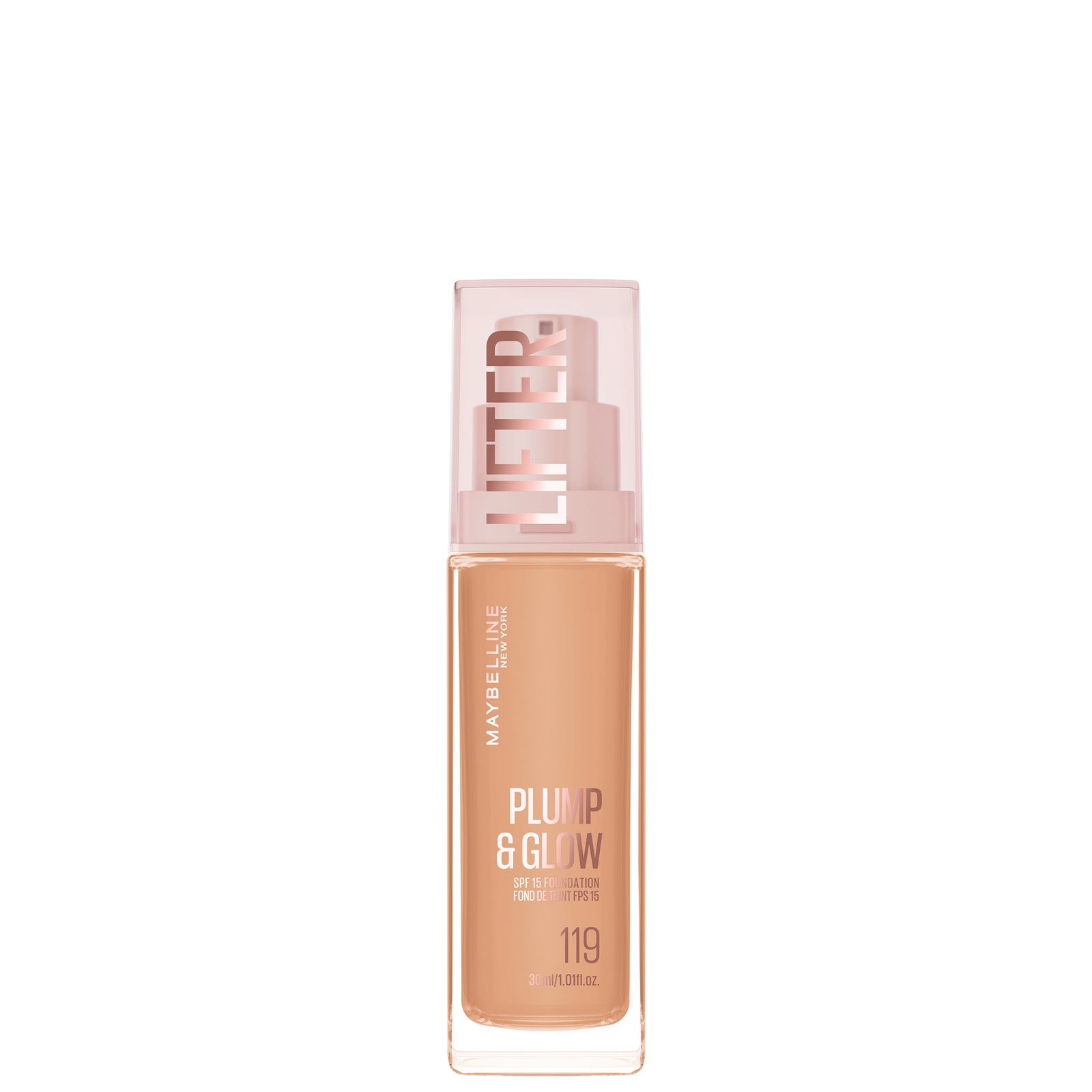 

Maybelline New York Lifter Lifter Plump & Glow Foundation (Various Shades) - 119